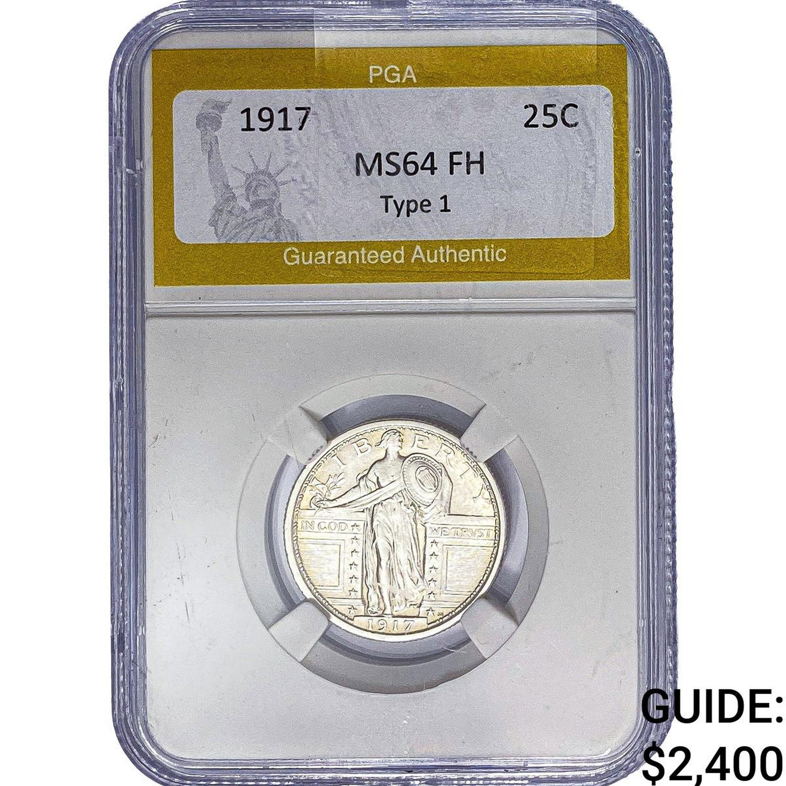 1917 Standing Liberty Quarter PGA MS64 FH Type 1 (1 of 2)