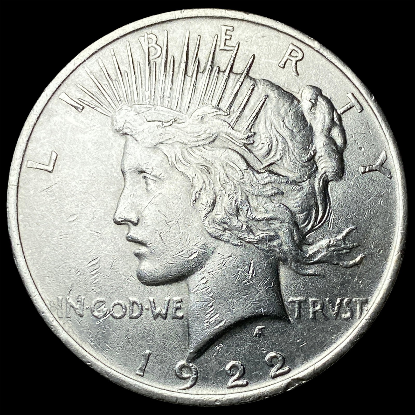 1922 Silver Peace Dollar CLOSELY UNCIRCULATED: 1922 Silver Peace Dollar CLOSELY UNCIRCULATED