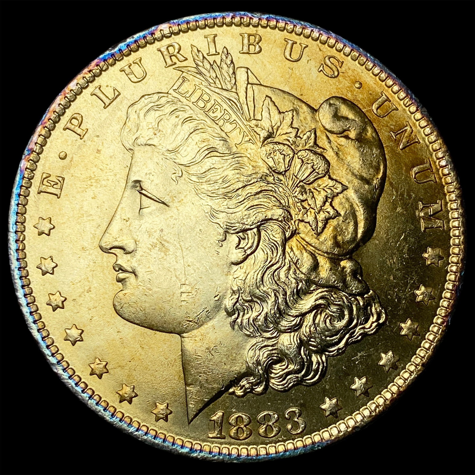 1883-O Toned Silver Morgan Dollar UNCIRCULATED: 1883-O Toned Silver Morgan Dollar UNCIRCULATED