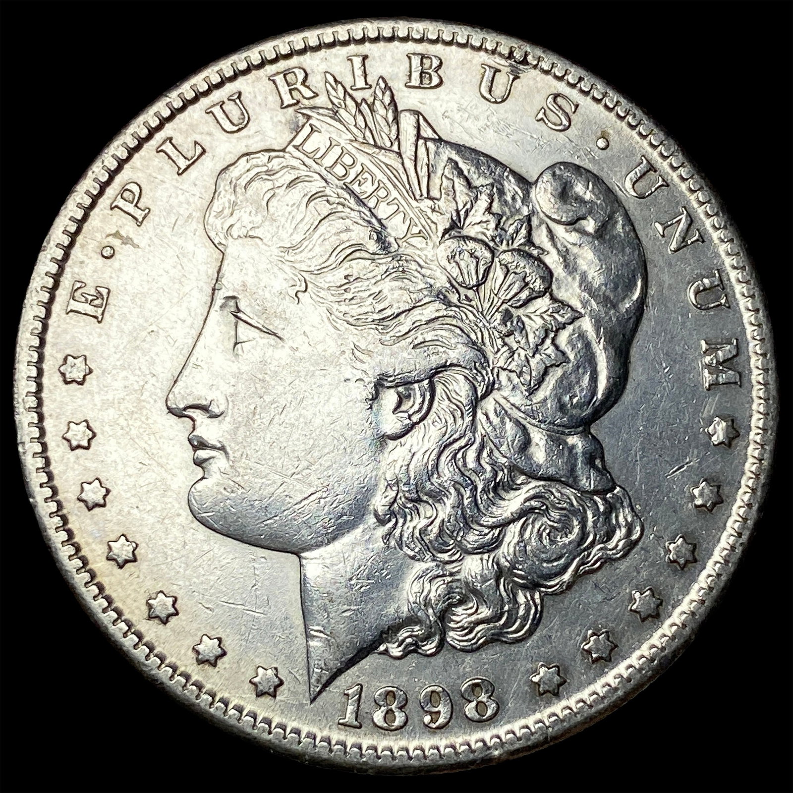 1898-S Morgan Silver Dollar CLOSELY UNCIRCULATED: 1898-S Morgan Silver Dollar CLOSELY UNCIRCULATED