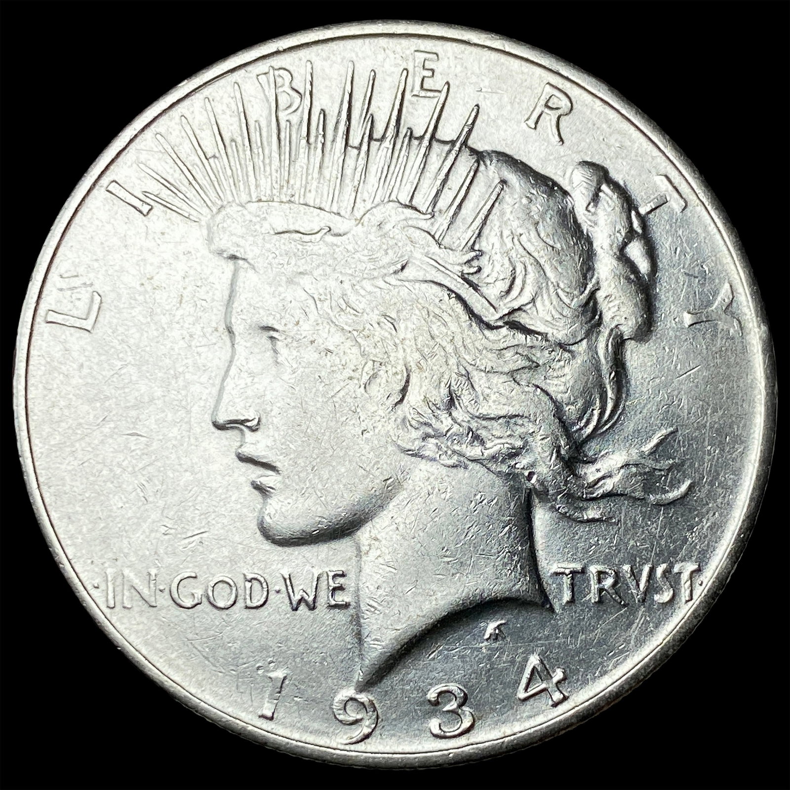 1934-D Silver Peace Dollar CLOSELY UNCIRCULATED: 1934-D Silver Peace Dollar CLOSELY UNCIRCULATED