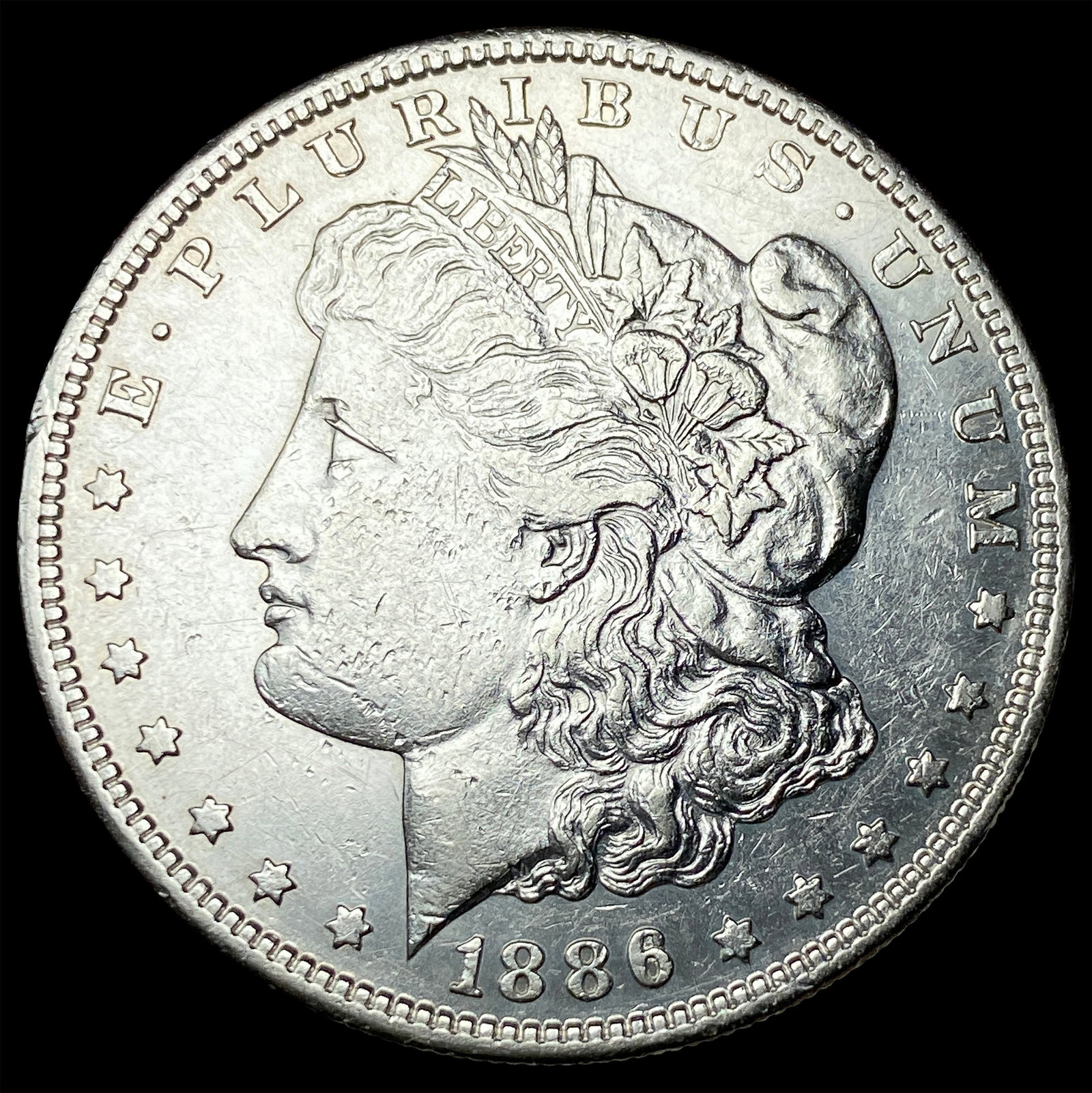 1886-S Silver Morgan Dollar CLOSELY UNCIRCULATED: 1886-S Silver Morgan Dollar CLOSELY UNCIRCULATED