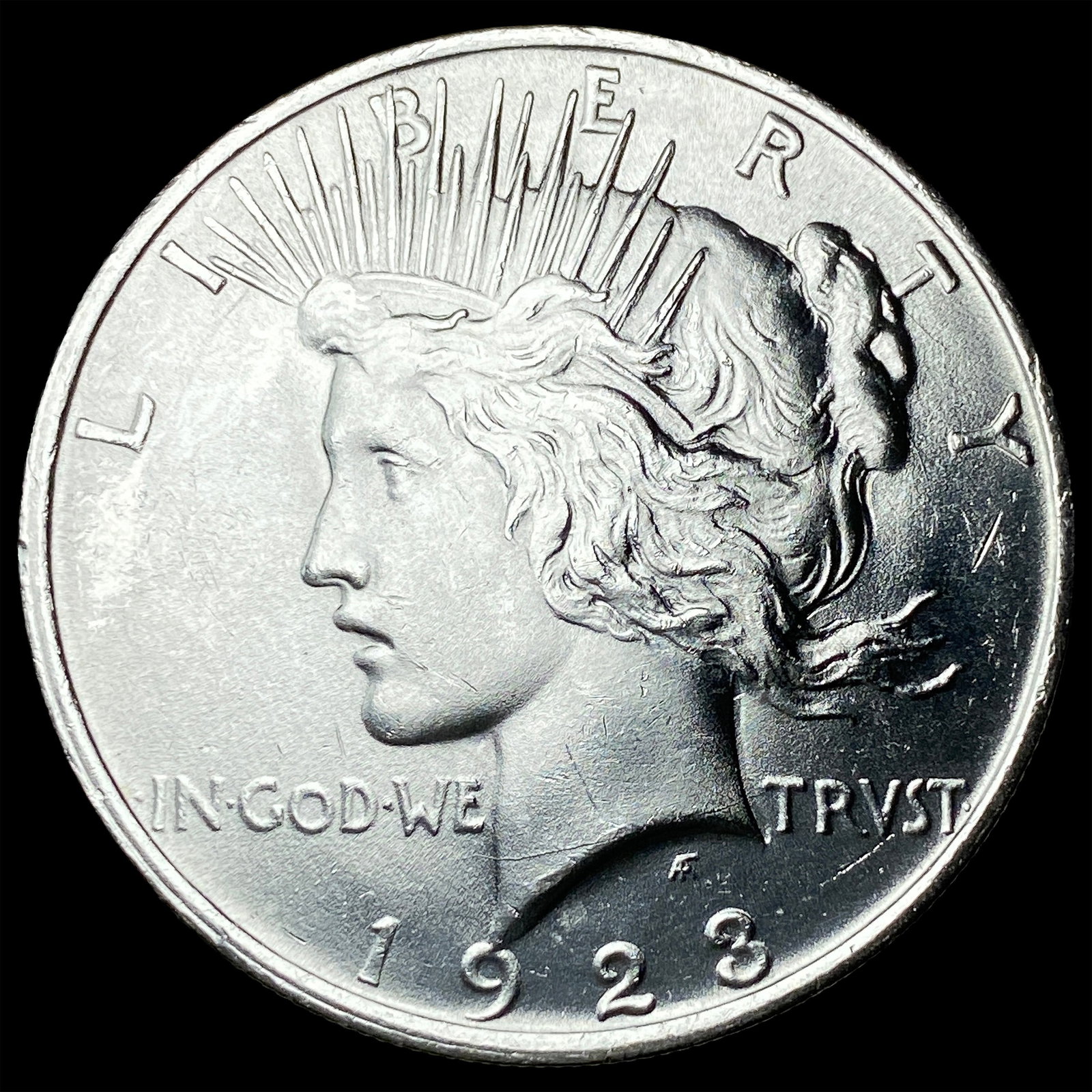 1923 Silver Peace Dollar CHOICE BU (1 of 2)