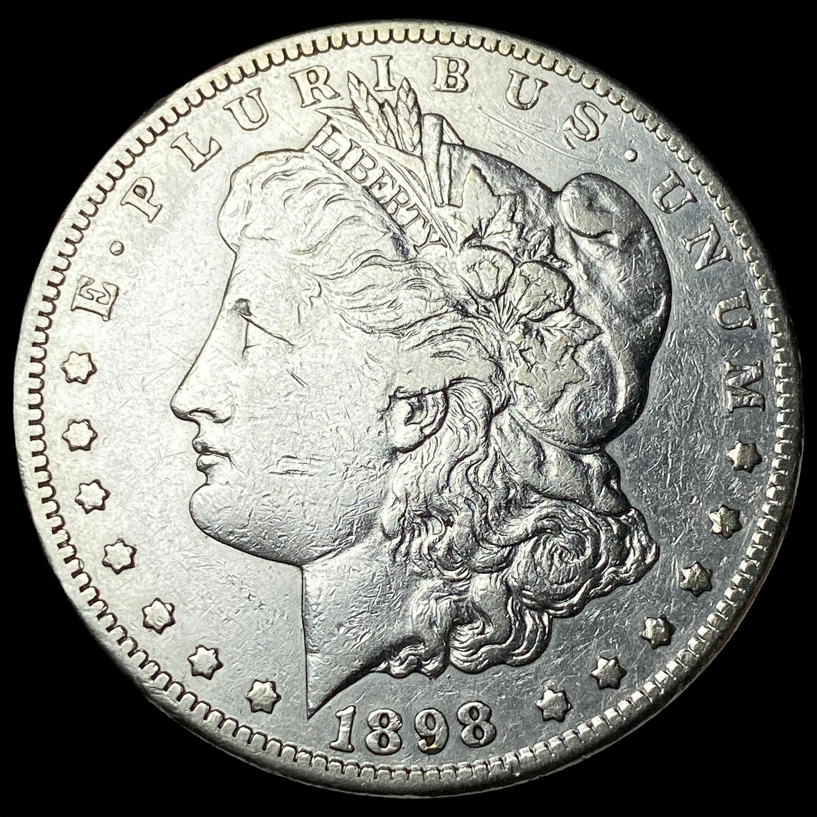 1898-S Silver Morgan Dollar NEARLY UNCIRCULATED: 1898-S Silver Morgan Dollar NEARLY UNCIRCULATED