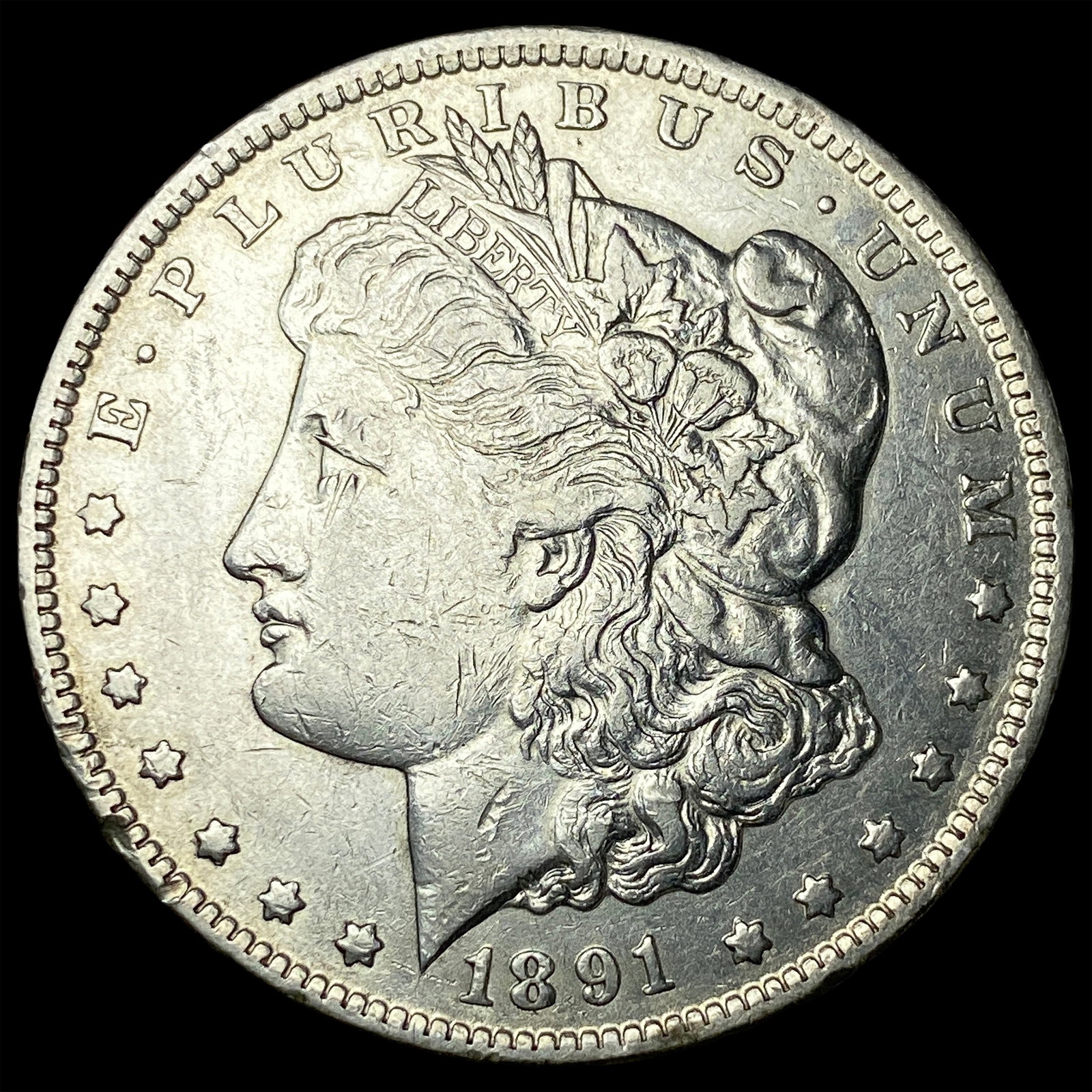 1891-CC Silver Morgan Dollar CLOSELY UNCIRCULATED (1 of 2)