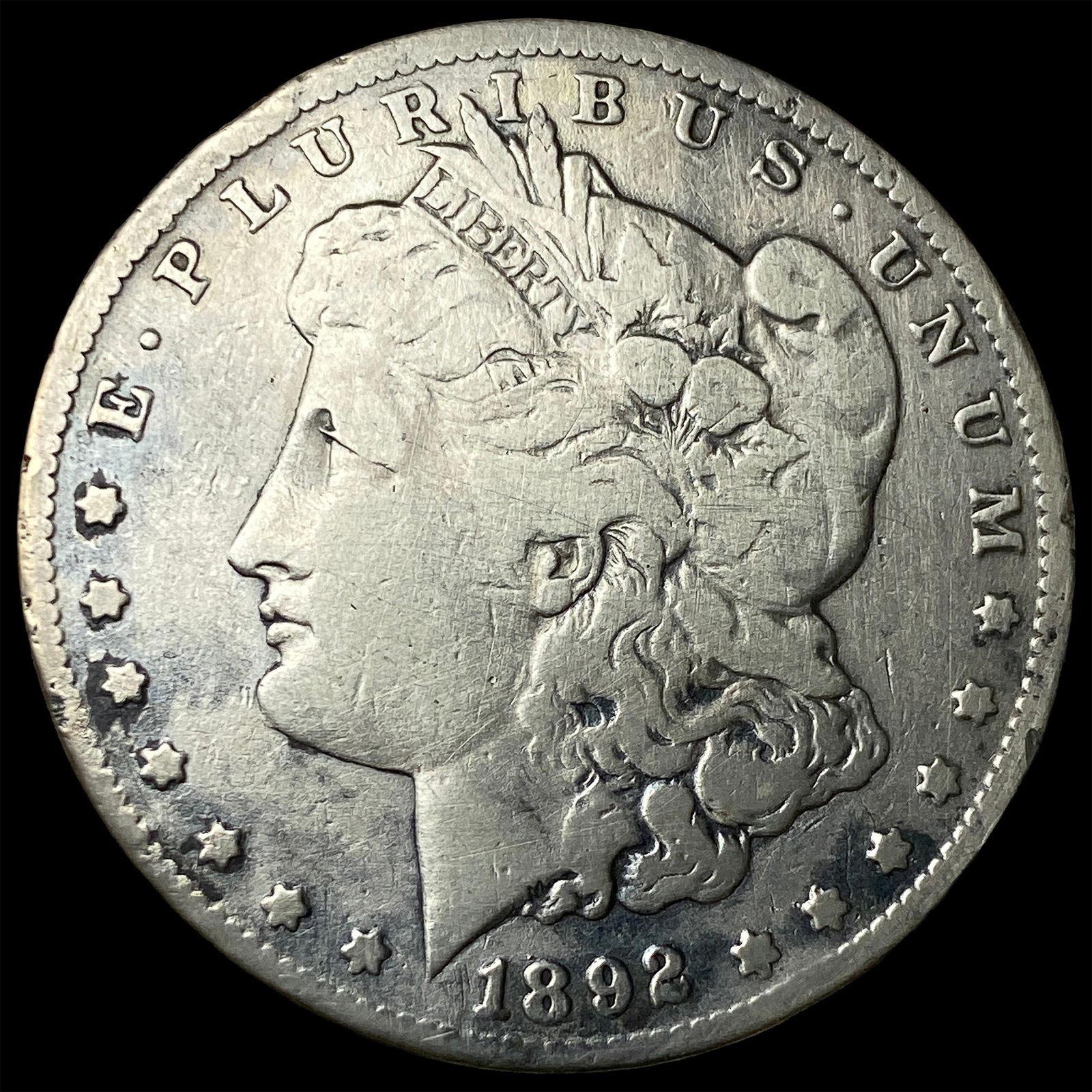 1892-CC Silver Morgan Dollar LIGHTLY CIRCULATED (1 of 2)