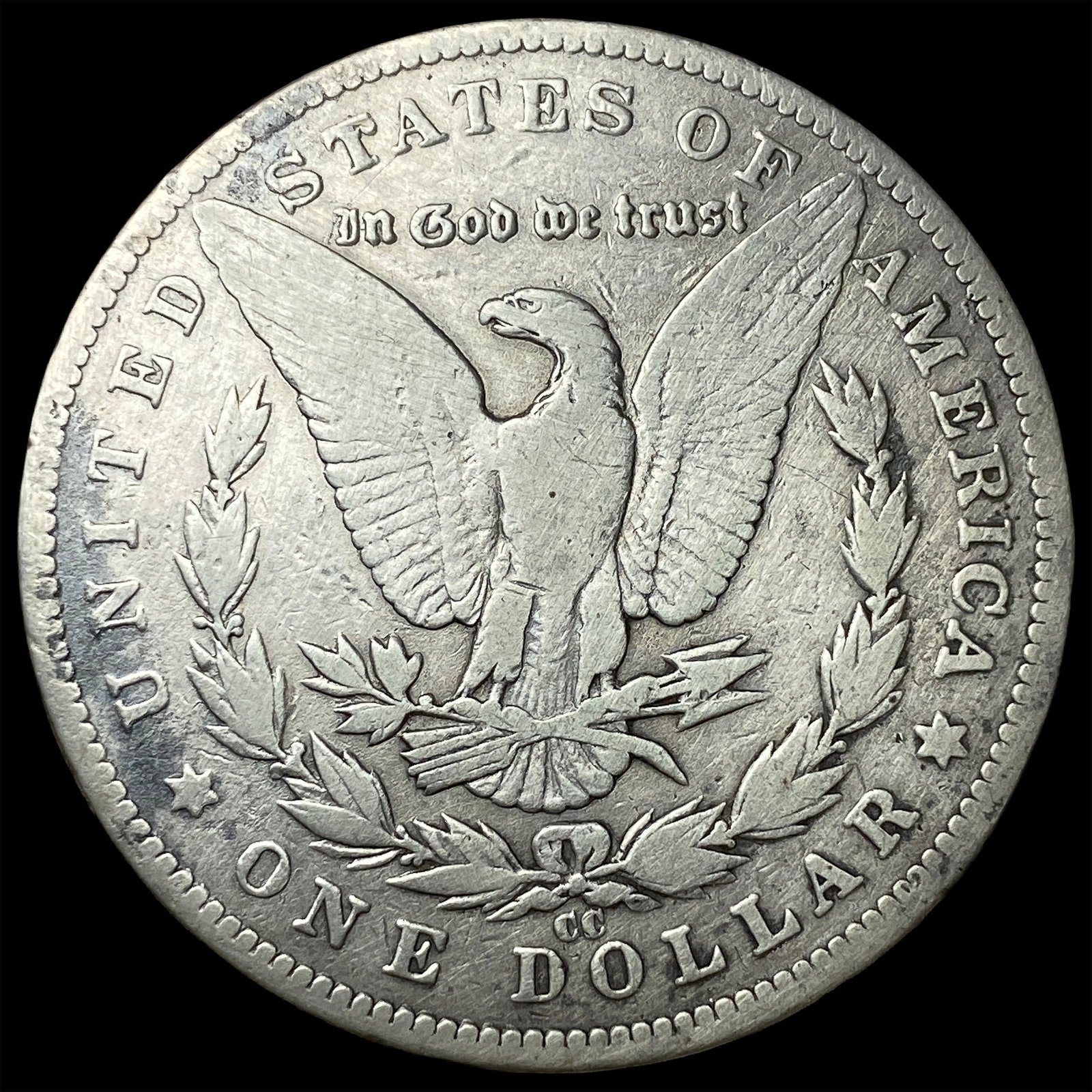 1892-CC Silver Morgan Dollar LIGHTLY CIRCULATED - 2