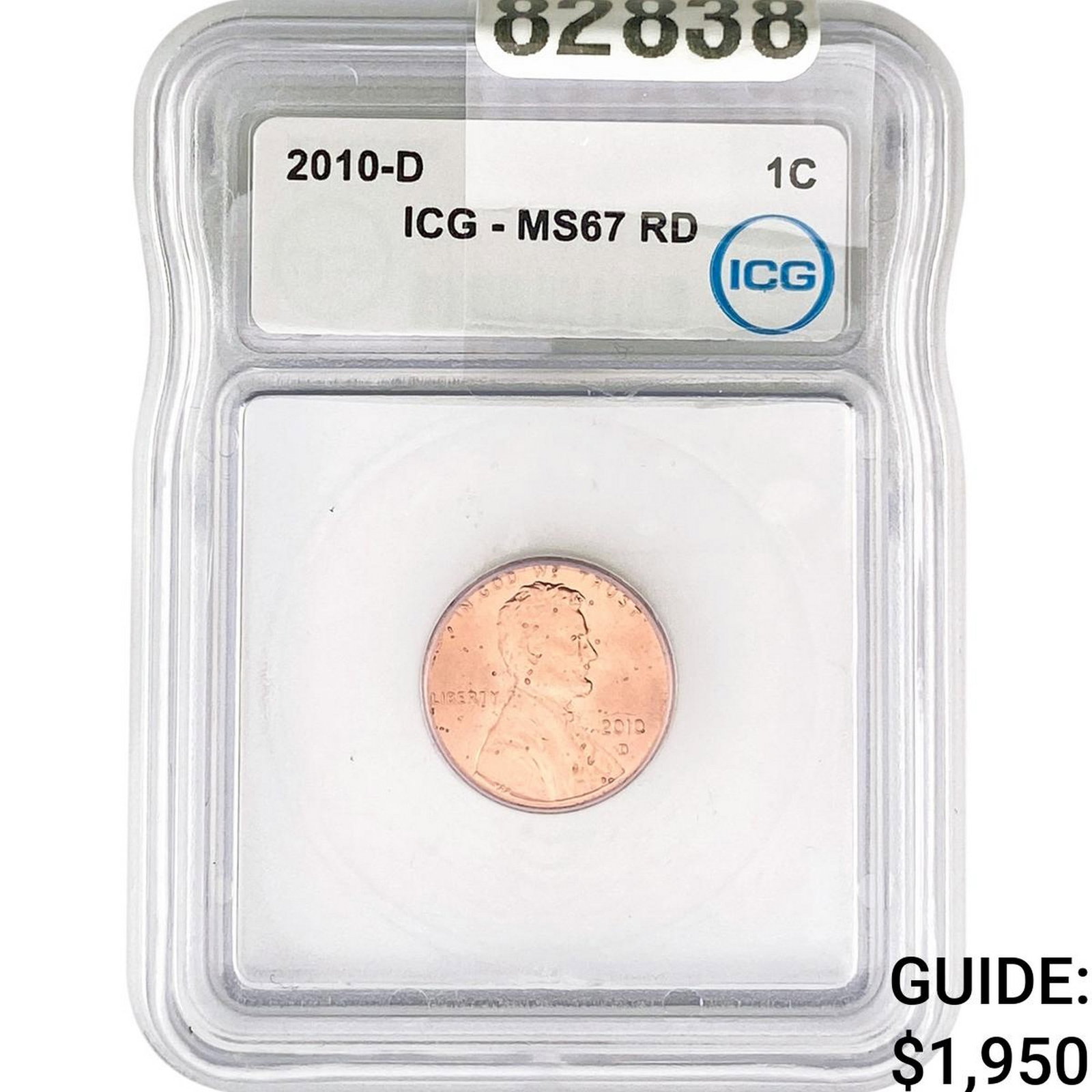 2010-D Lincoln Shield Penny ICG MS67 RD (1 of 2)