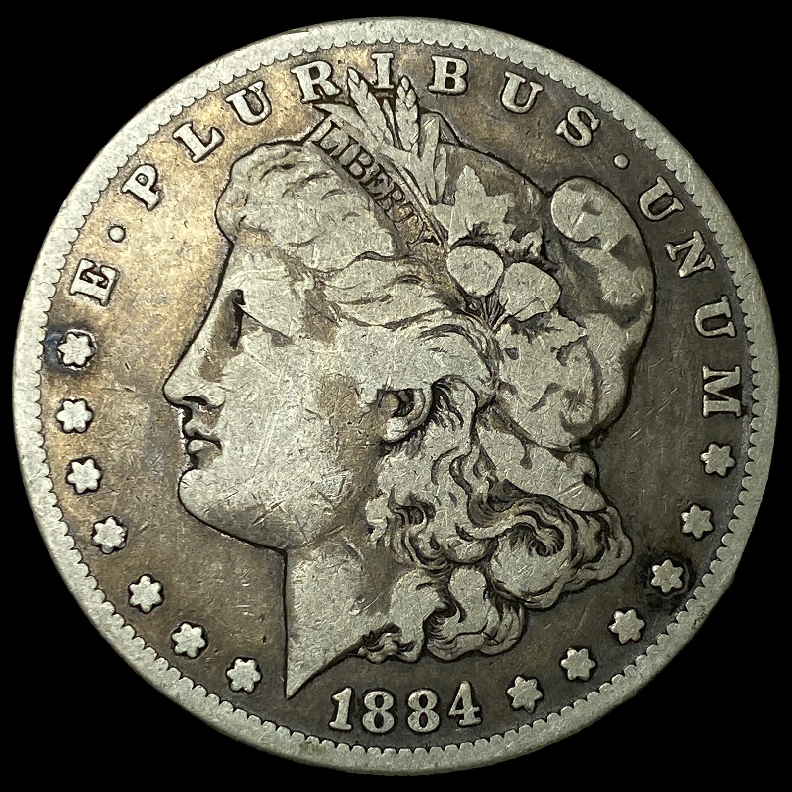 1884-S Silver Morgan Dollar LIGHTLY CIRCULATED: 1884-S Silver Morgan Dollar LIGHTLY CIRCULATED