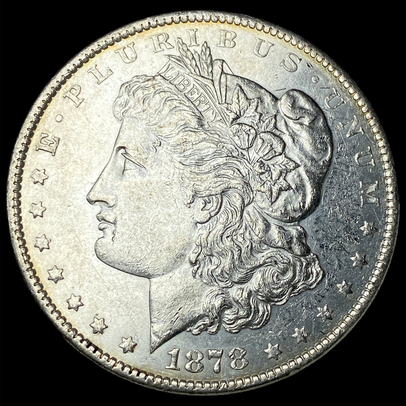 1878 Rev 79 Silver Morgan Dollar CLOSELY UNCIRCULATED: 1878 Rev 79 Silver Morgan Dollar CLOSELY UNCIRCULATED