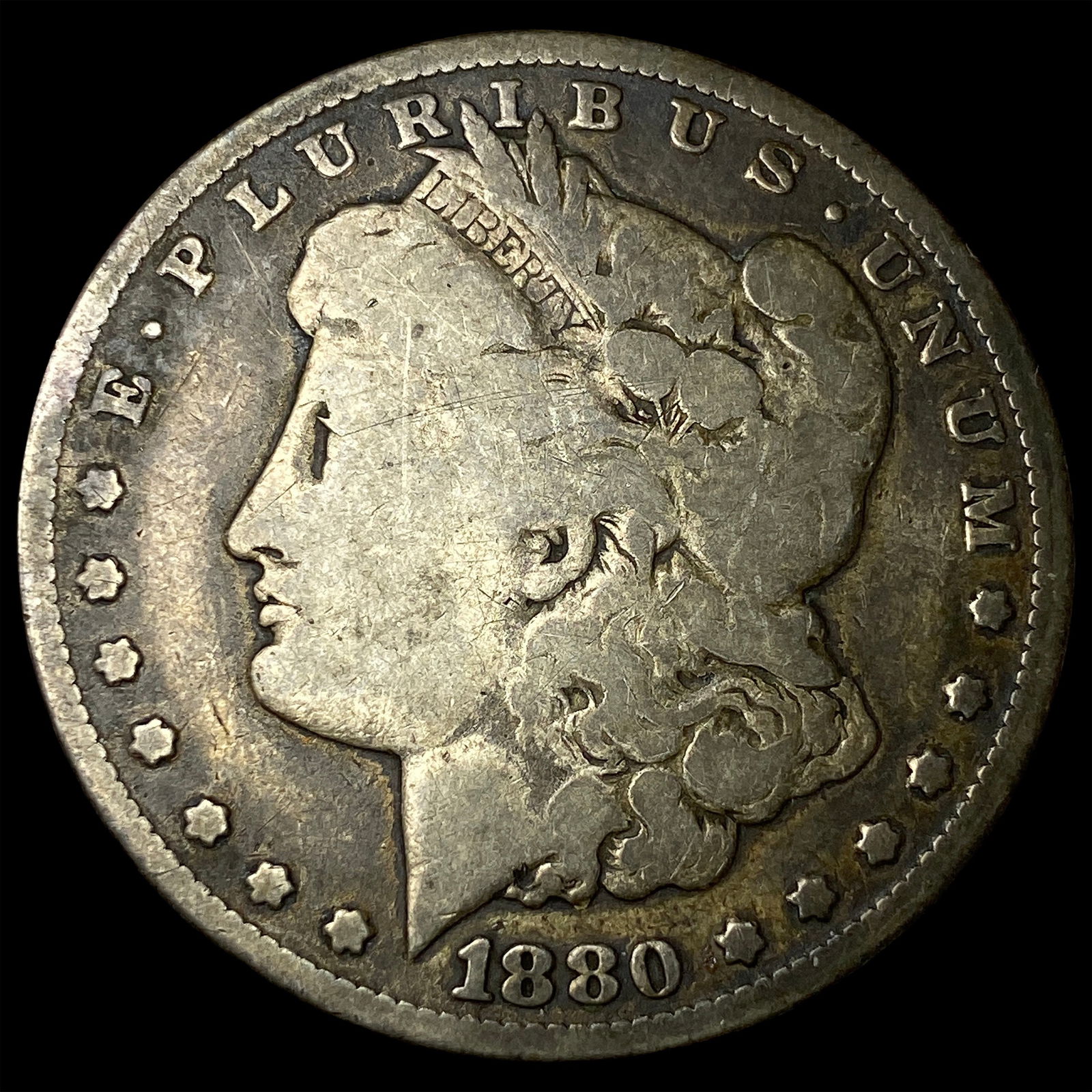 1880-CC Silver Morgan Dollar NICELY CIRCULATED: 1880-CC Silver Morgan Dollar NICELY CIRCULATED