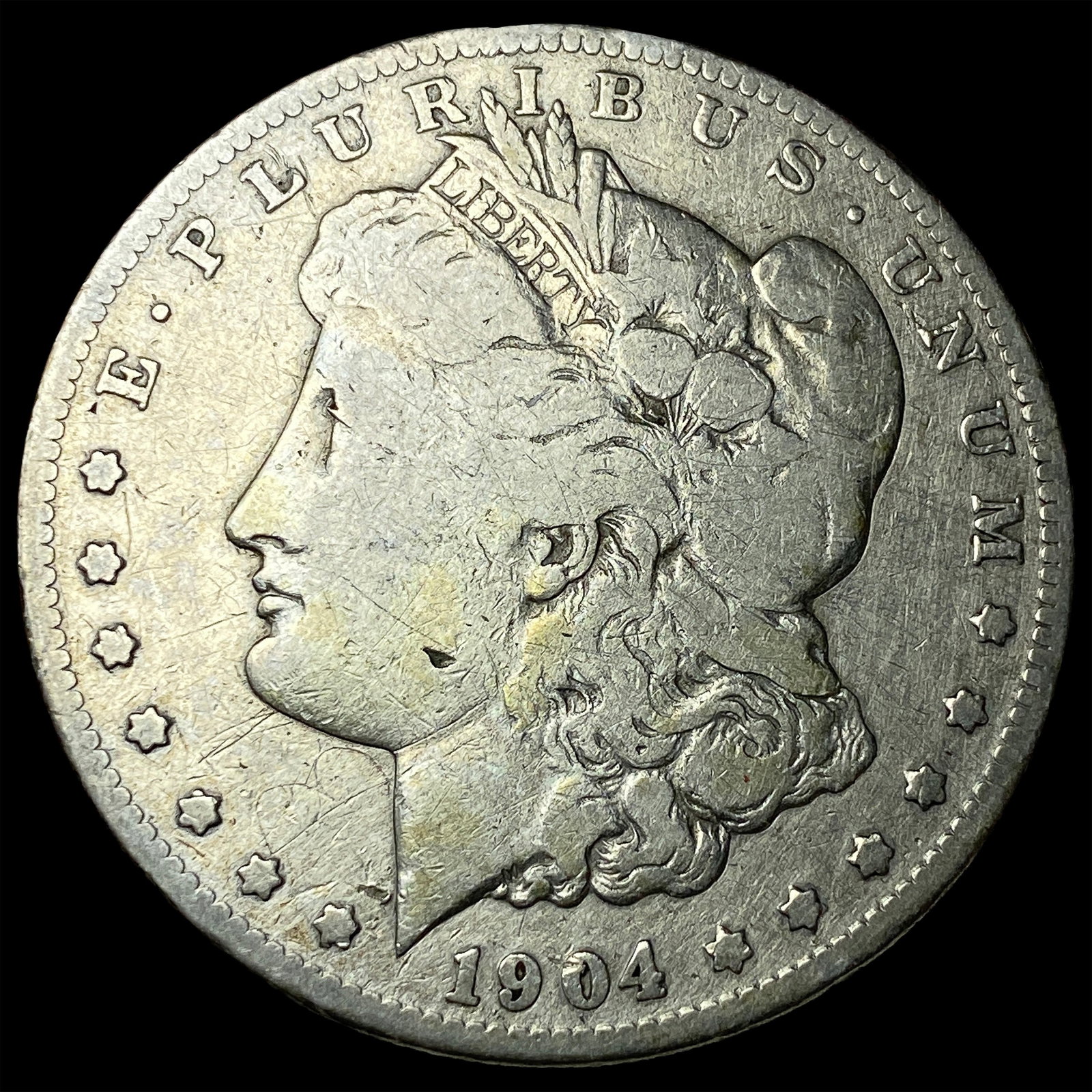 1904-S Silver Morgan Dollar NICELY CIRCULATED: 1904-S Silver Morgan Dollar NICELY CIRCULATED