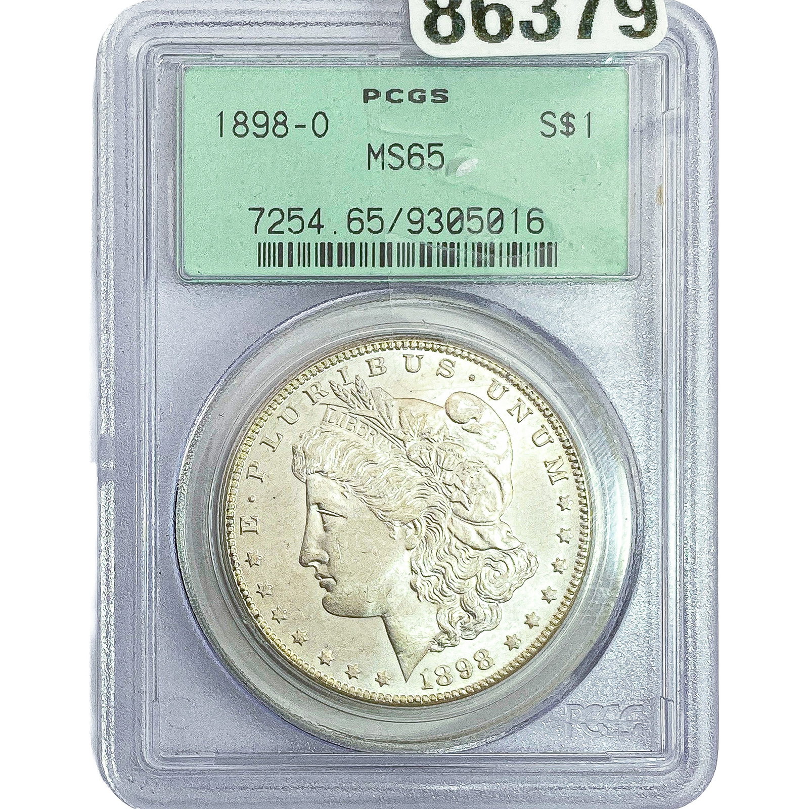 1898-O Morgan Silver Dollar PCGS MS65: 1898-O Morgan Silver Dollar PCGS MS65