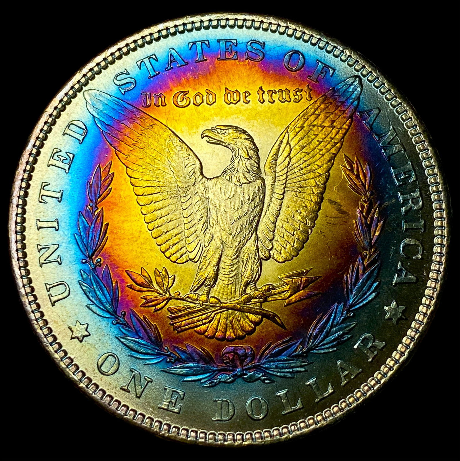 1885 Toned Morgan Silver Dollar UNCIRCULATED: 1885 Toned Morgan Silver Dollar UNCIRCULATED