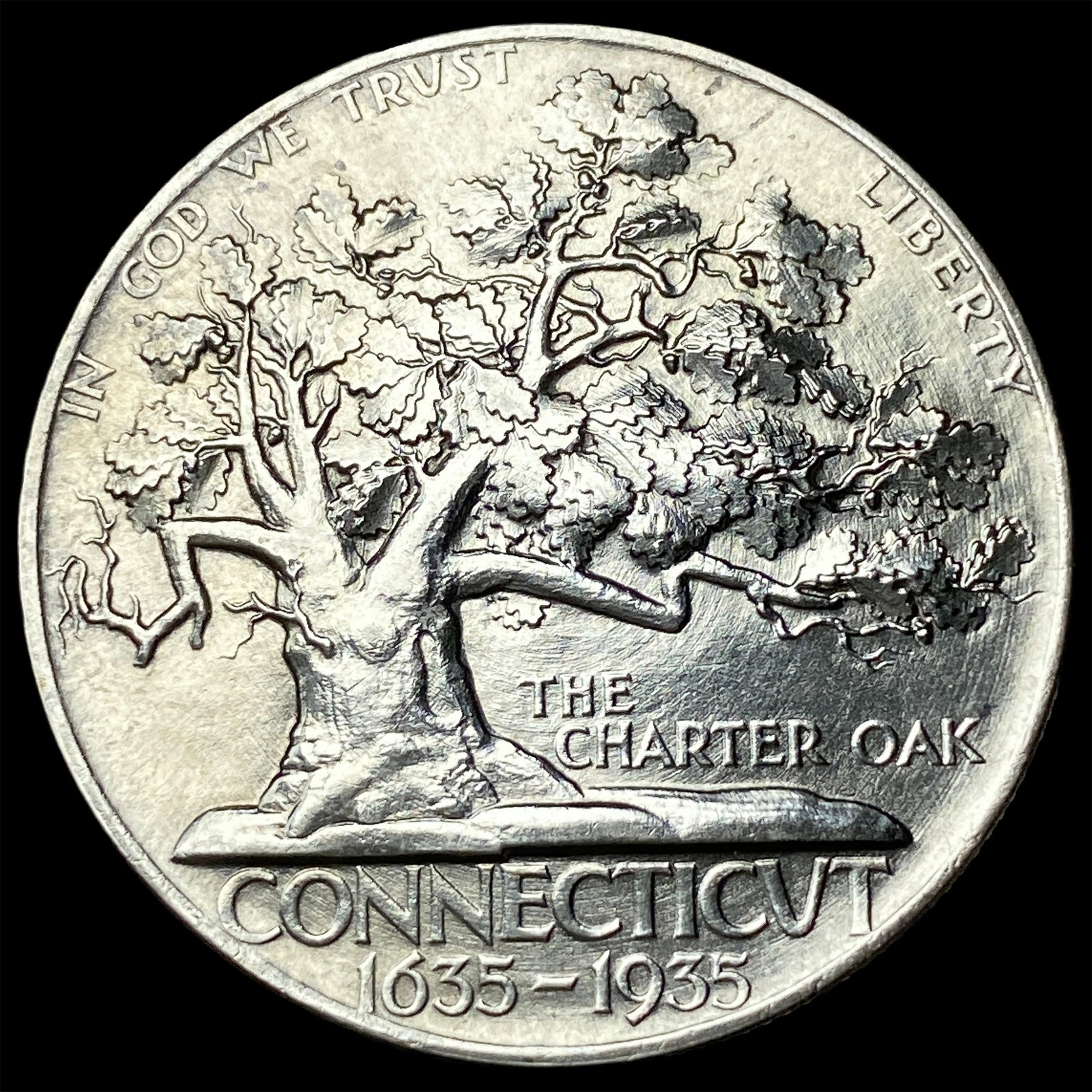 1935 Silver Connecticut Half Dollar UNCIRCULATED: 1935 Silver Connecticut Half Dollar UNCIRCULATED
