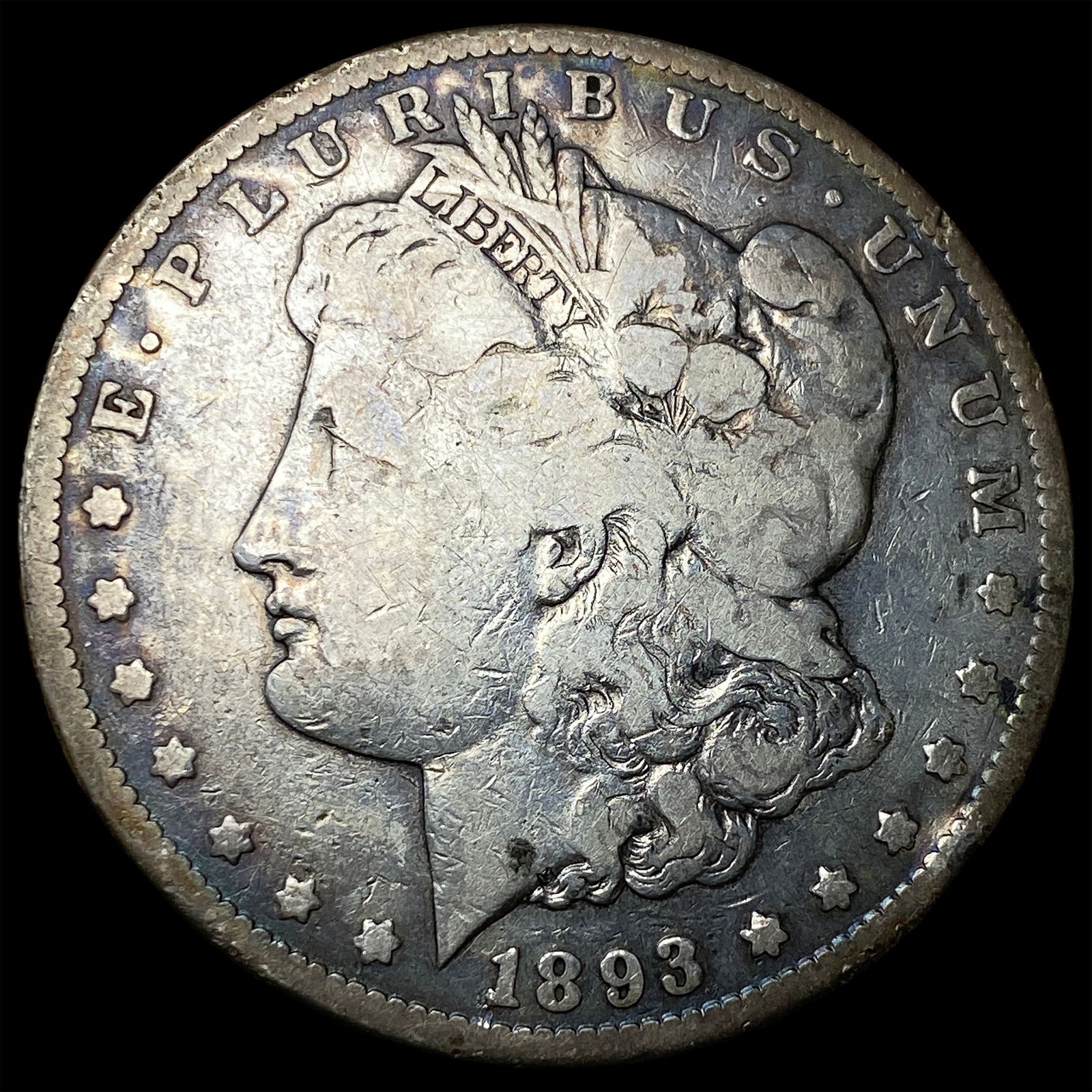 1893-CC Silver Morgan Dollar LIGHTLY CIRCULATED: 1893-CC Silver Morgan Dollar LIGHTLY CIRCULATED