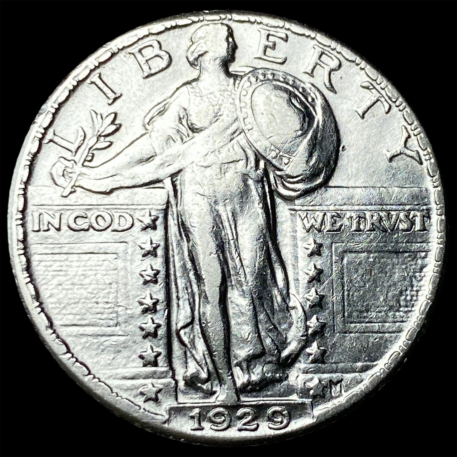1929 Standing Liberty Silver Quarter CLOSELY UNCIRCULATED (1 of 2)