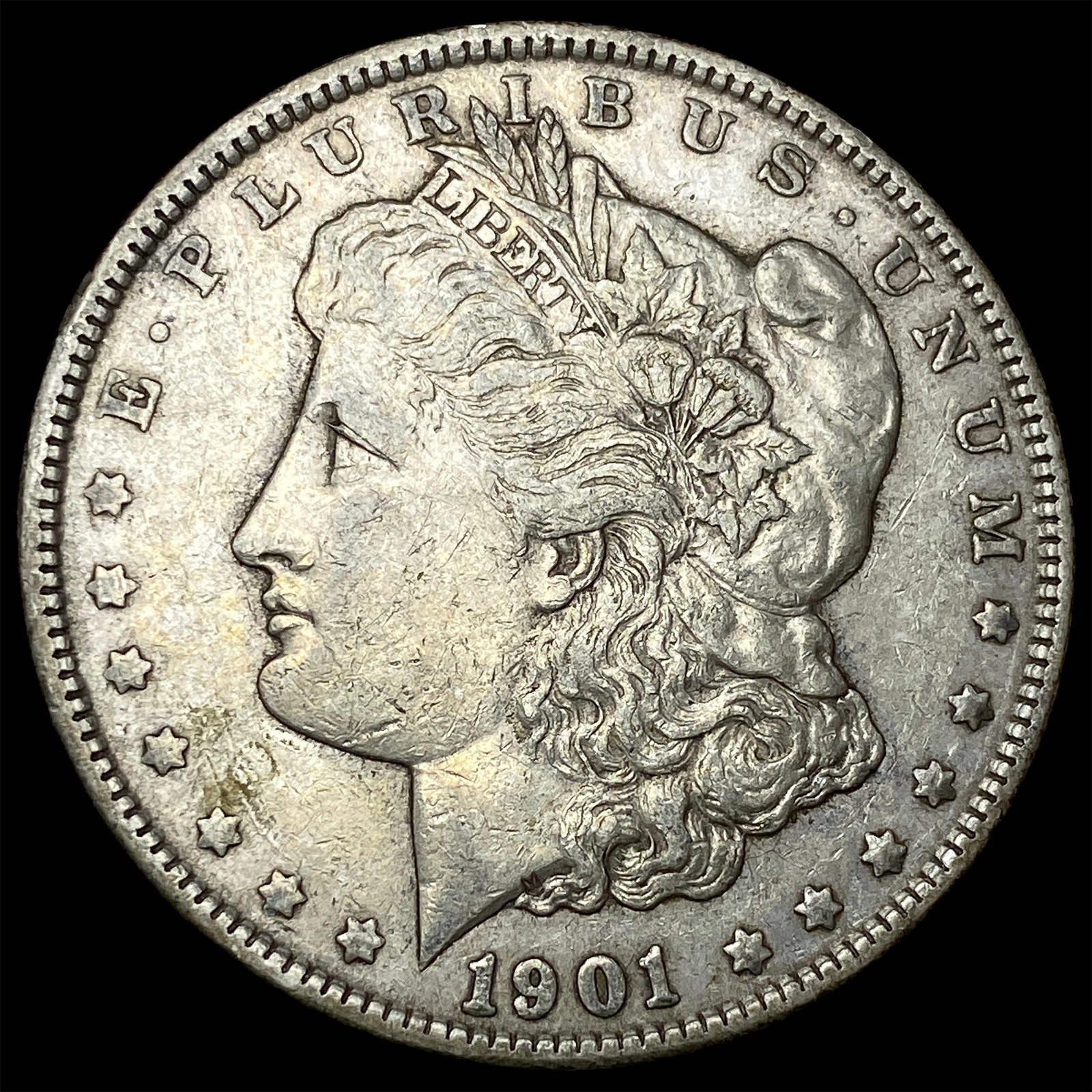 1901 Morgan Silver Dollar NEARLY UNCIRCULATED: 1901 Morgan Silver Dollar NEARLY UNCIRCULATED