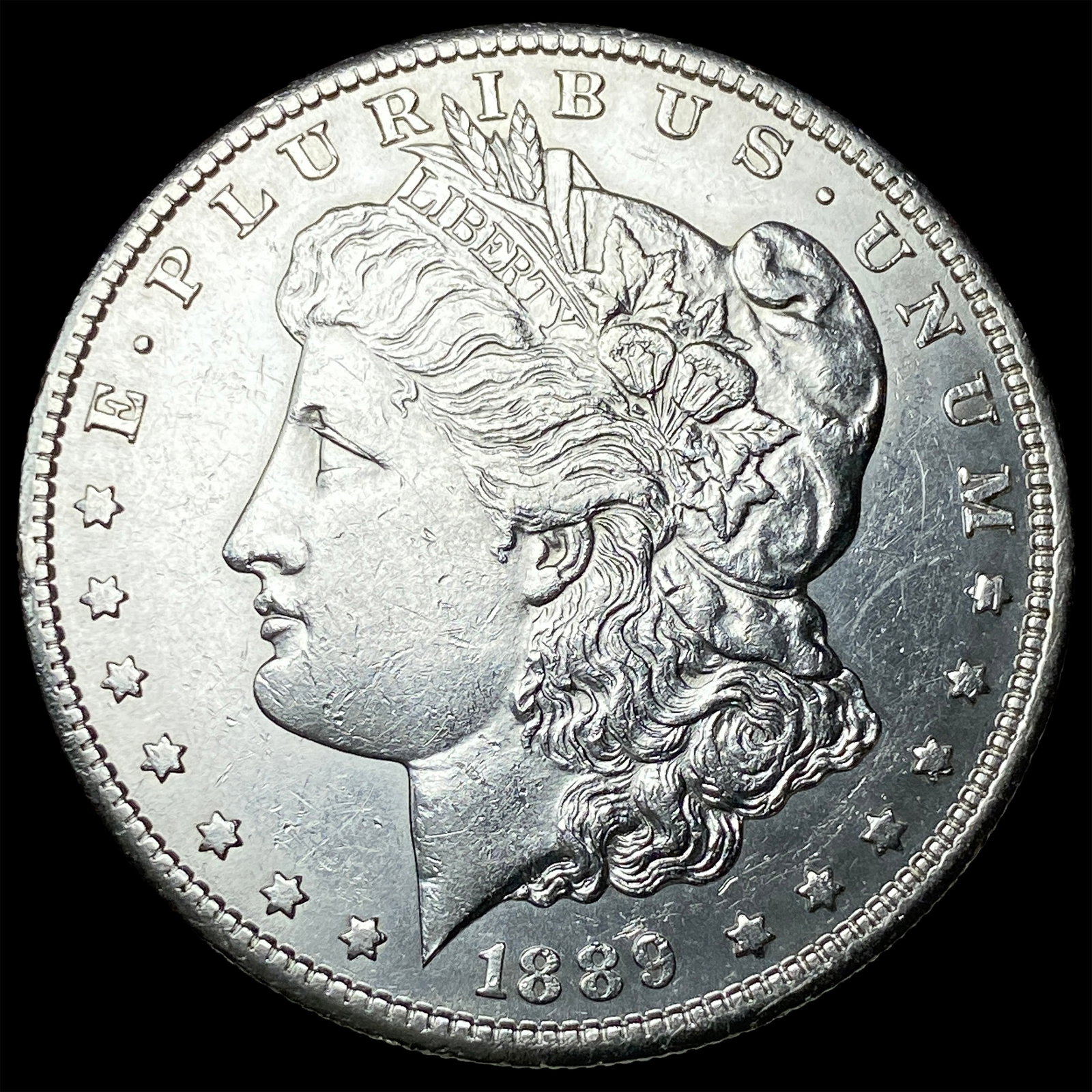 1889-S Morgan Silver Dollar CLOSELY UNCIRCULATED: 1889-S Morgan Silver Dollar CLOSELY UNCIRCULATED