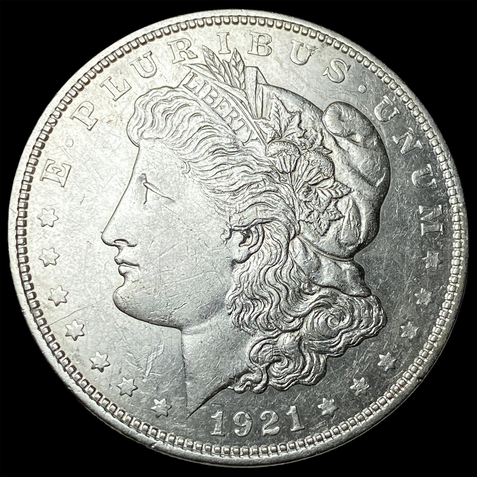1921-D Silver Morgan Dollar CHOICE AU: 1921-D Silver Morgan Dollar CHOICE AU