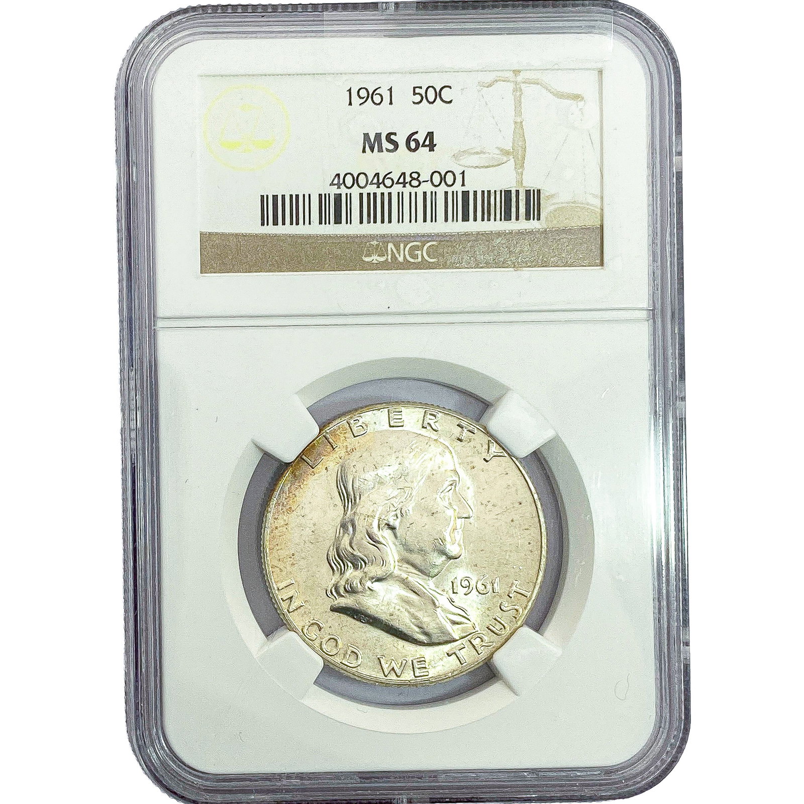 1961 Franklin Half Dollar NGC MS64 (1 of 2)