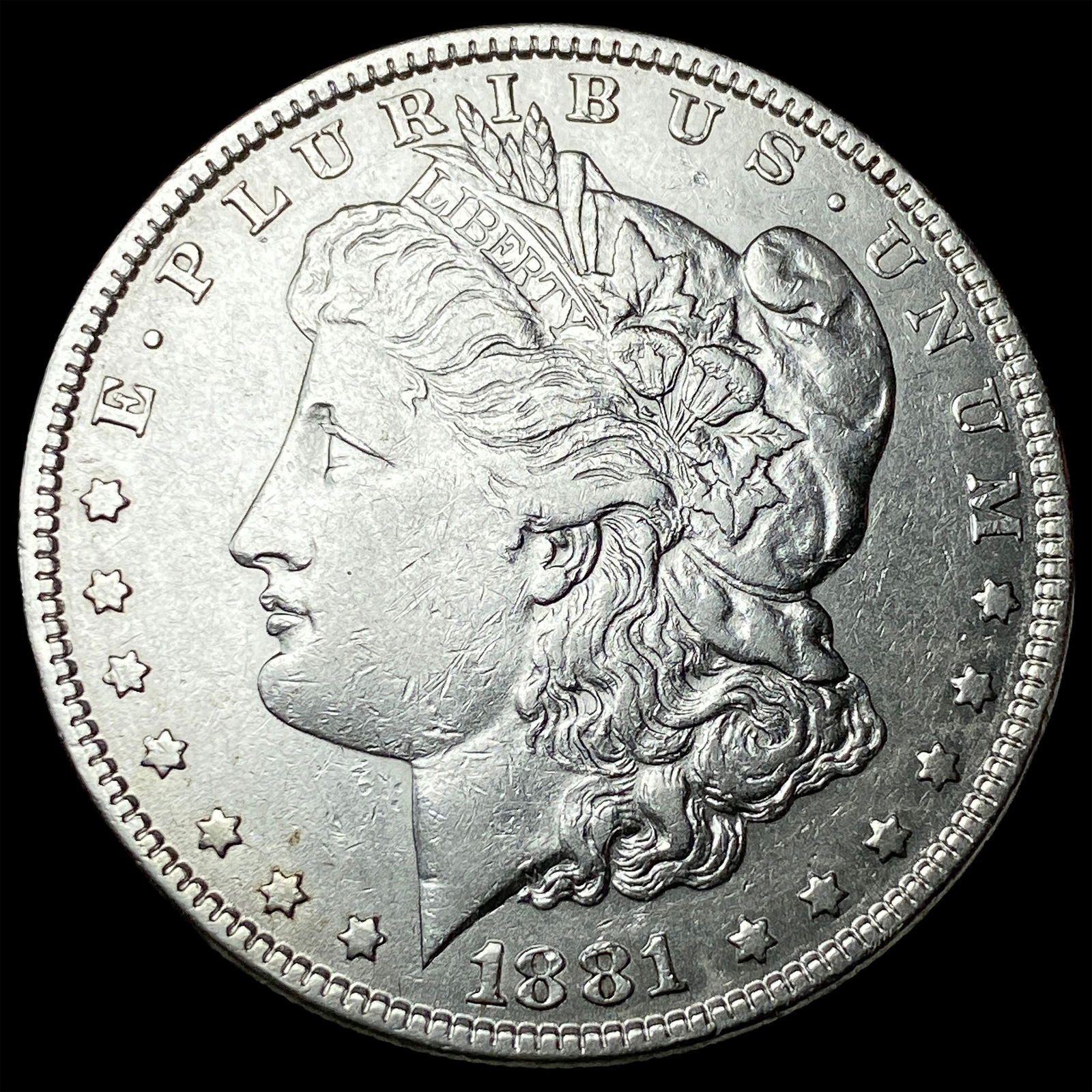 1881 Morgan Silver Dollar CHOICE AU: 1881 Morgan Silver Dollar CHOICE AU