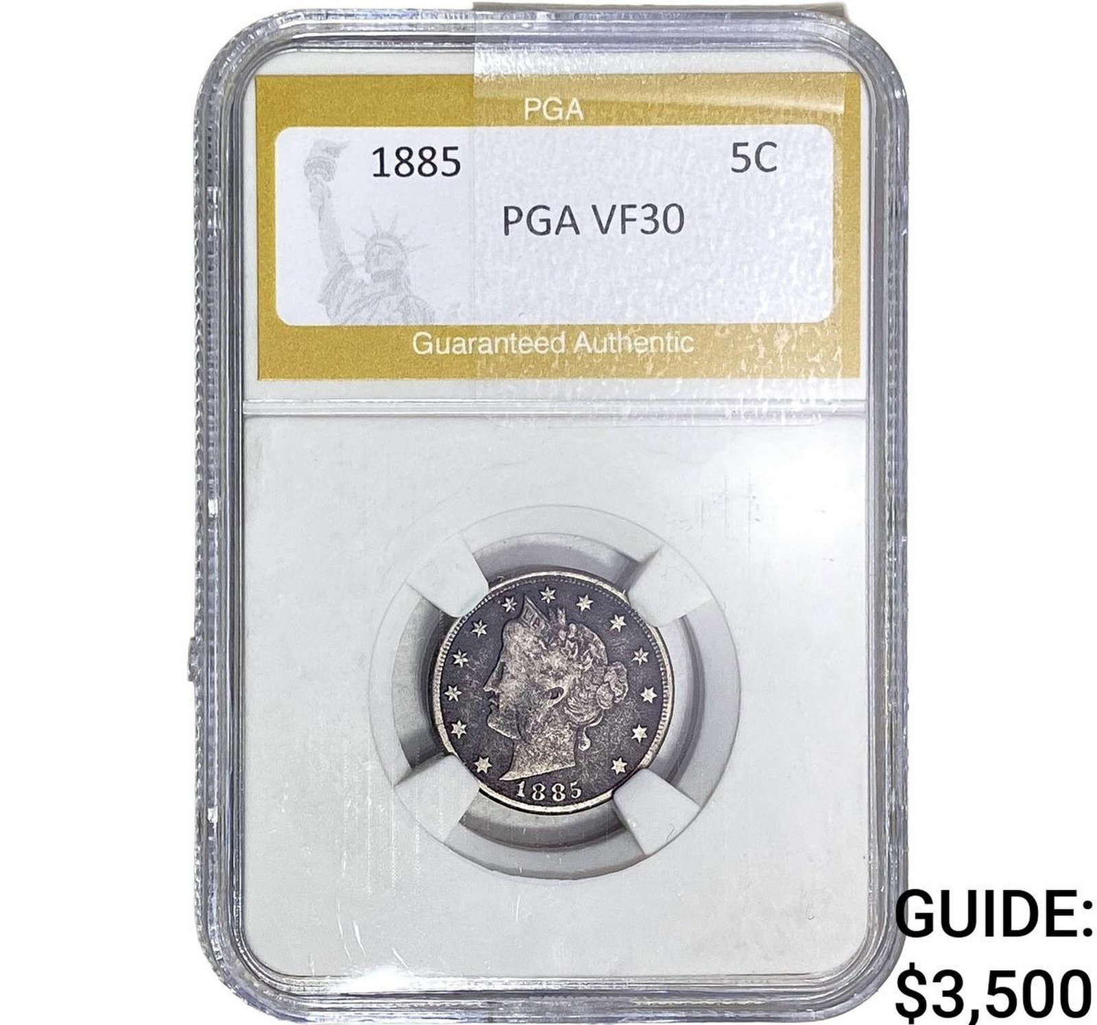 1885 Liberty Victory Nickel PGA VF30 (1 of 2)