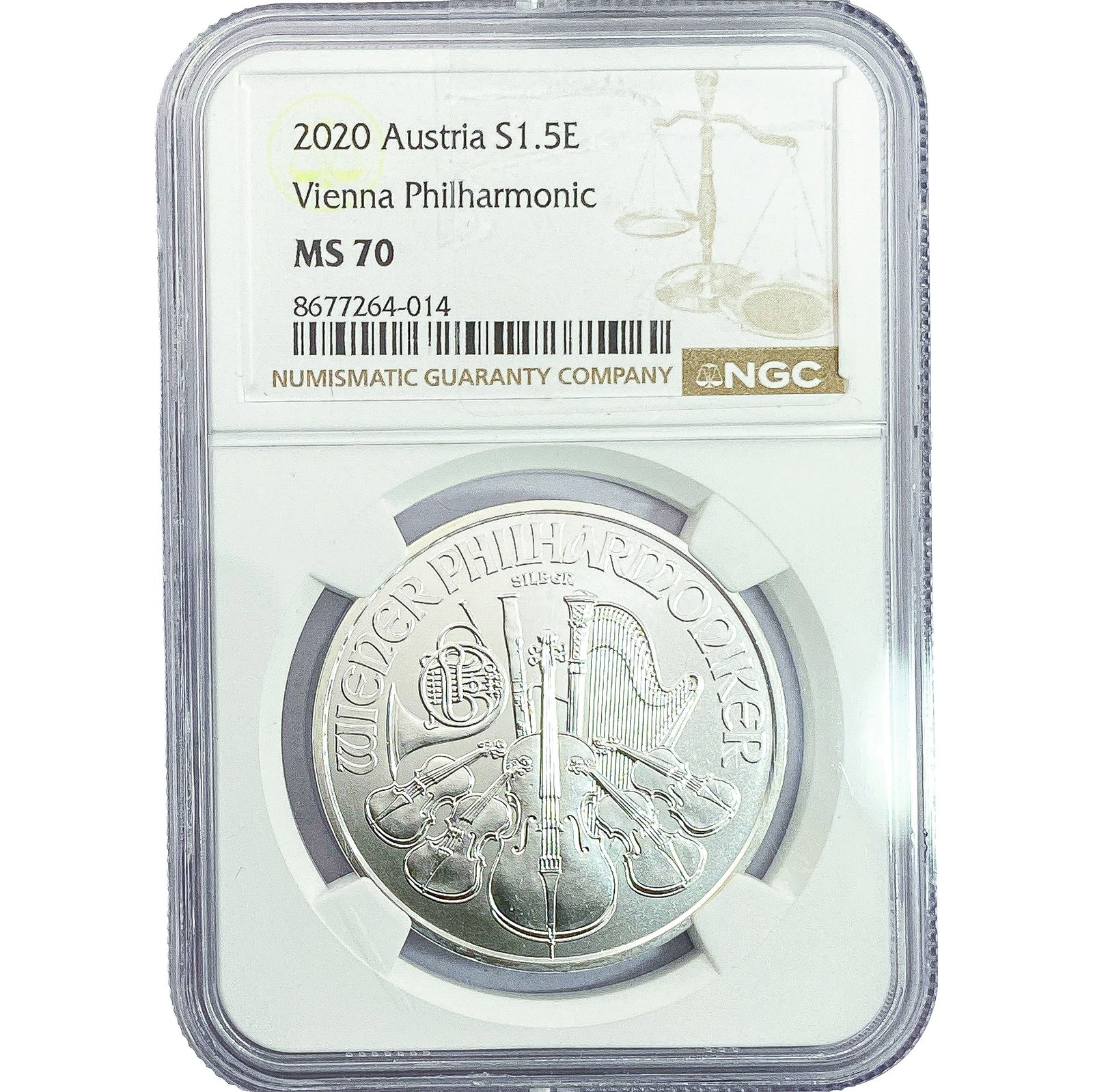 2020 1.5 Euro Sliver Viena Philharmonic NGC MS70 (1 of 2)