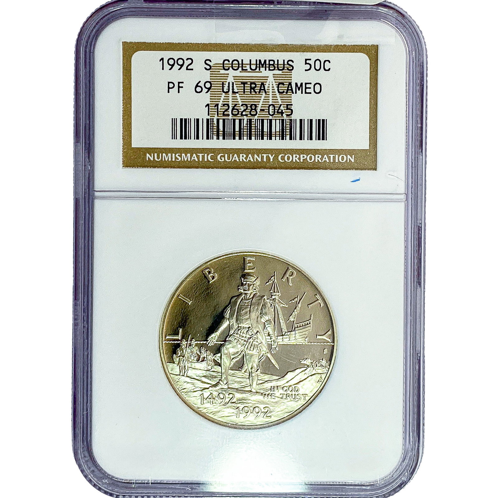 1992-S 50C Columbus NGC PF69 Ultra Cameo (1 of 2)