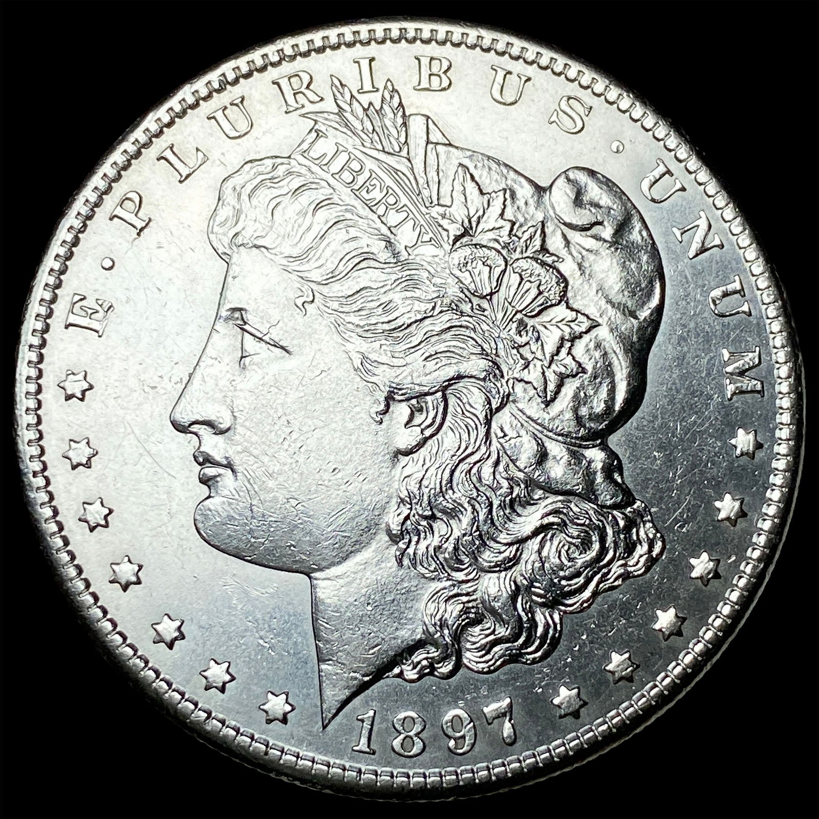 1897-S Silver Morgan Dollar GEM BU: 1897-S Silver Morgan Dollar GEM BU