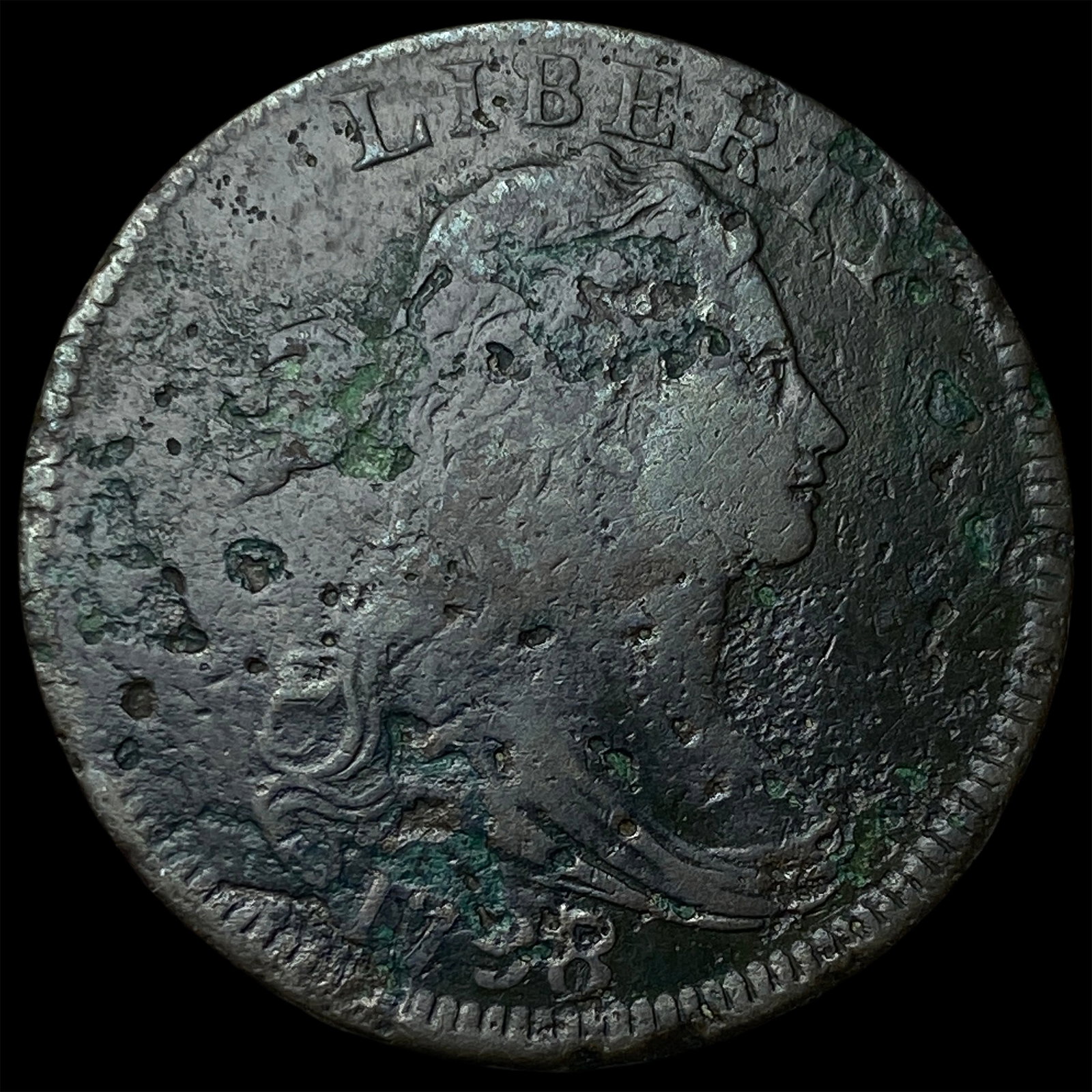 1798 Draped Bust Large Cent NICELY CIRCULATED (1 of 2)