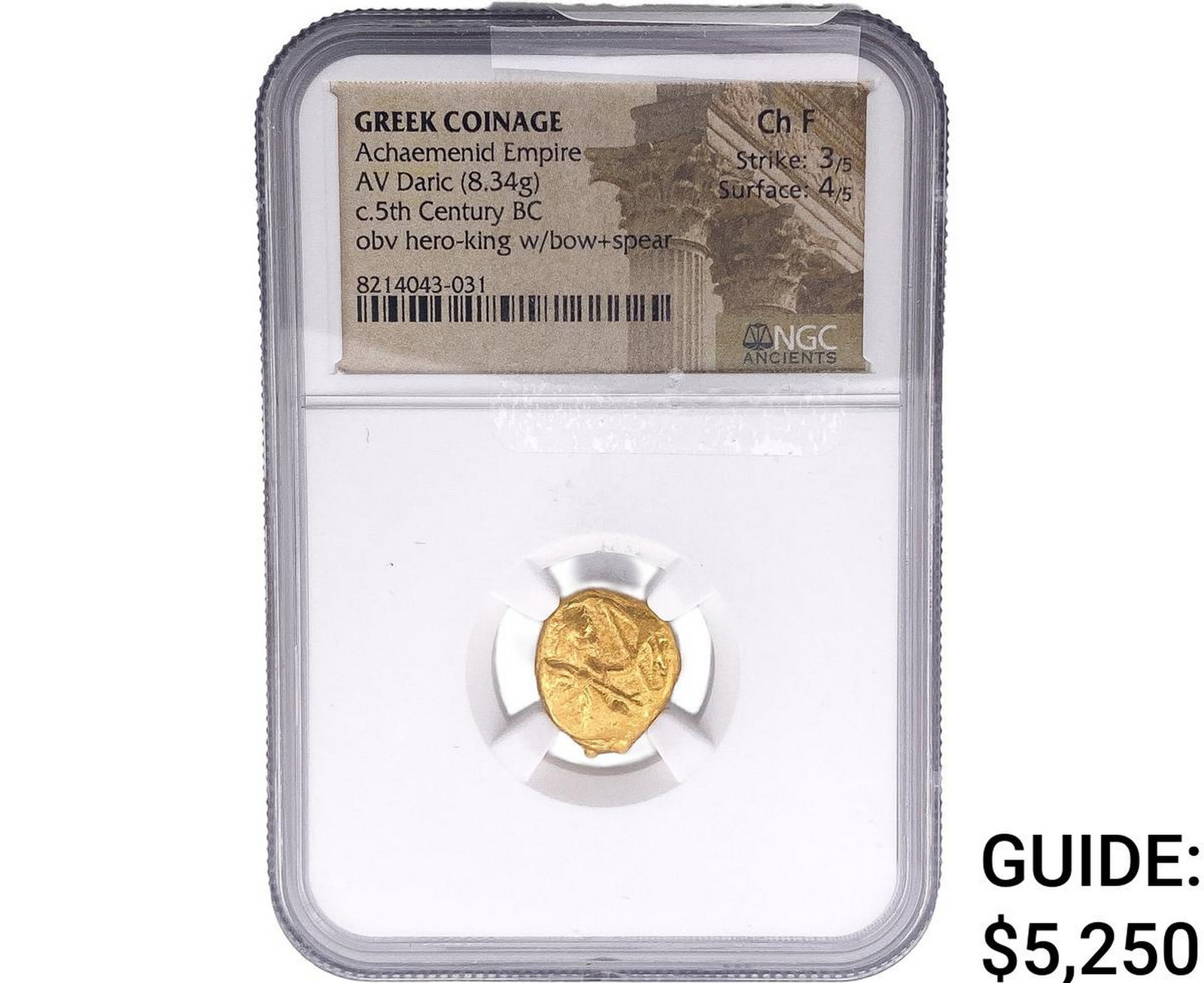 Greek Coinage Achaemenid Empire AV Daric 8.34g NGC ChF (1 of 2)