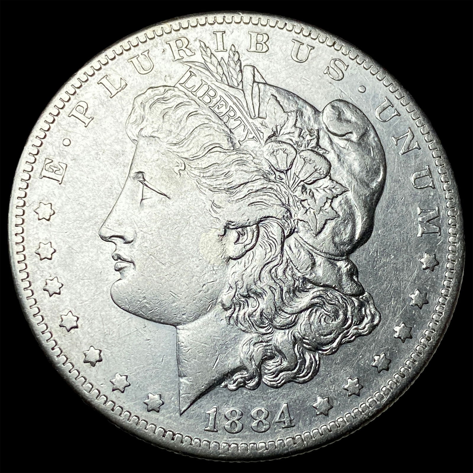 1884-S Silver Morgan Dollar NEARLY UNCIRCULATED: 1884-S Silver Morgan Dollar NEARLY UNCIRCULATED