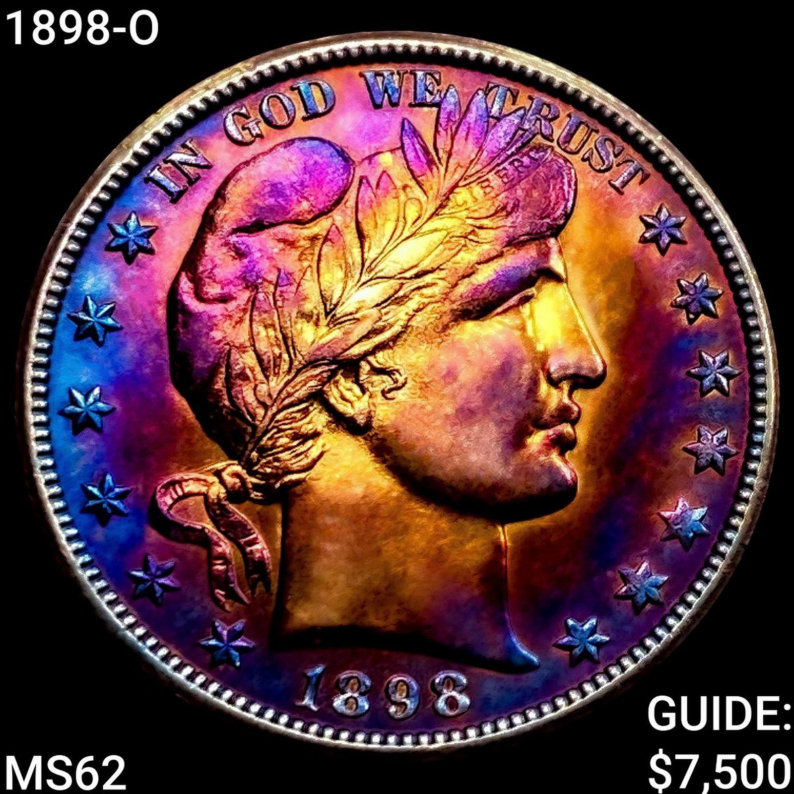 1898-O Barber Half Dollar (1 of 2)