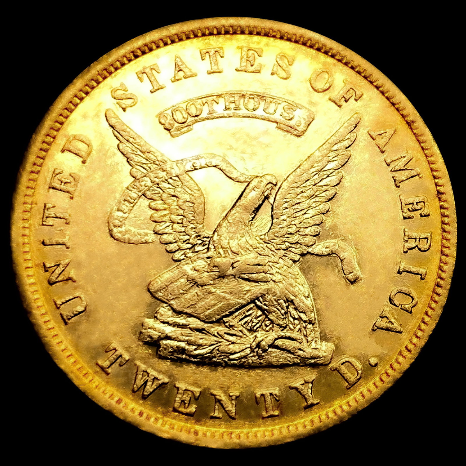 1853 .900 $20 Gold Assay (1 of 2)