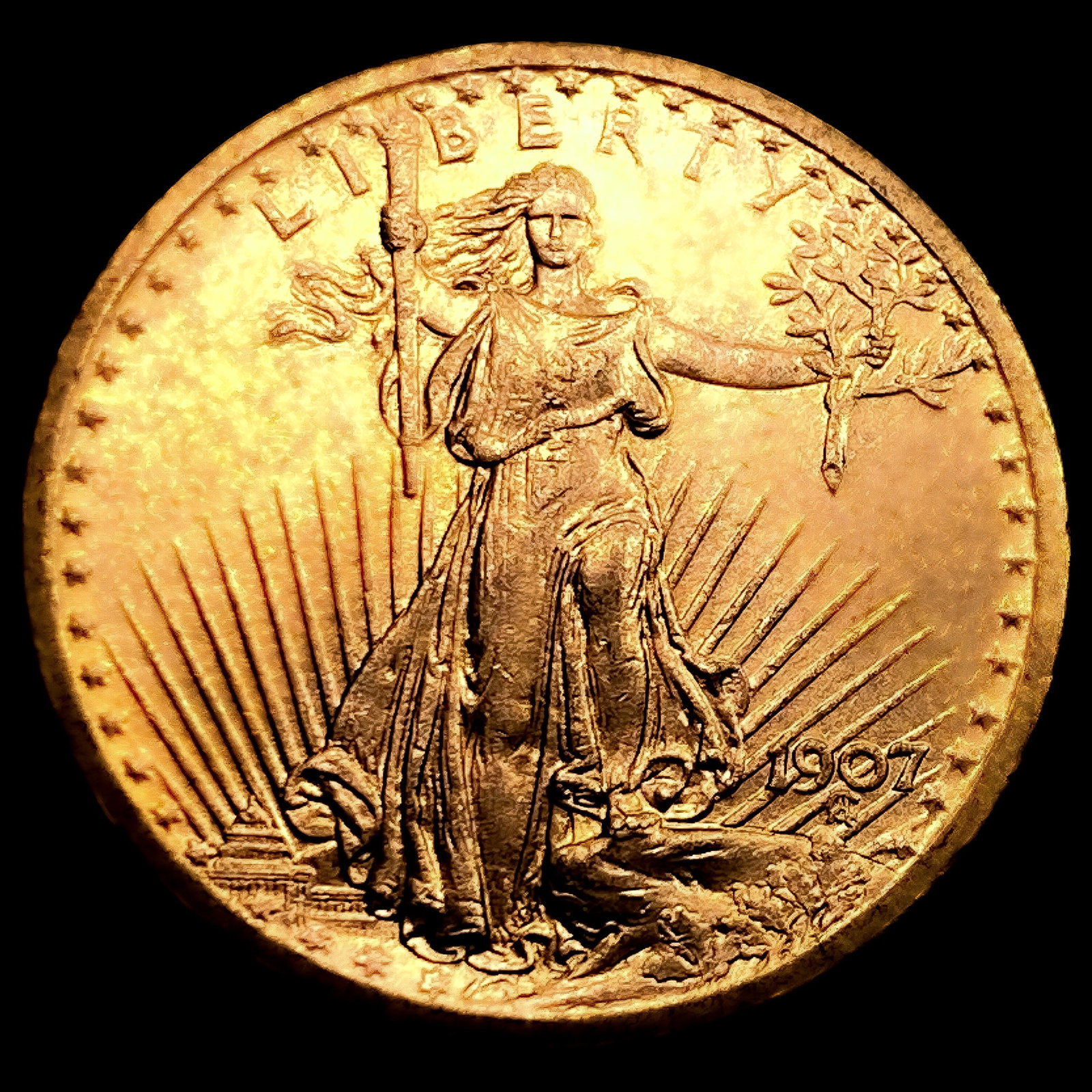 1907 $20 Gold Double Eagle (1 of 2)