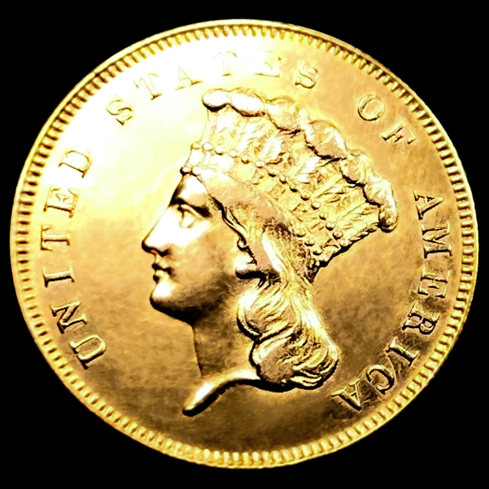1857 $3 Gold Piece (1 of 2)
