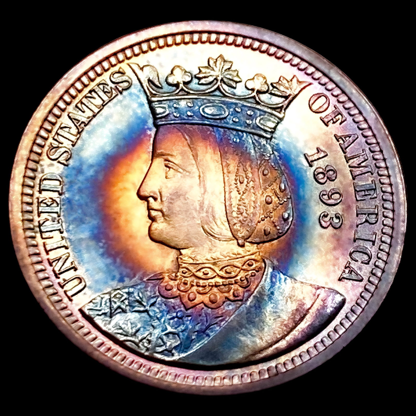 1893 Isabella Silver Quarter GEM BU (1 of 2)