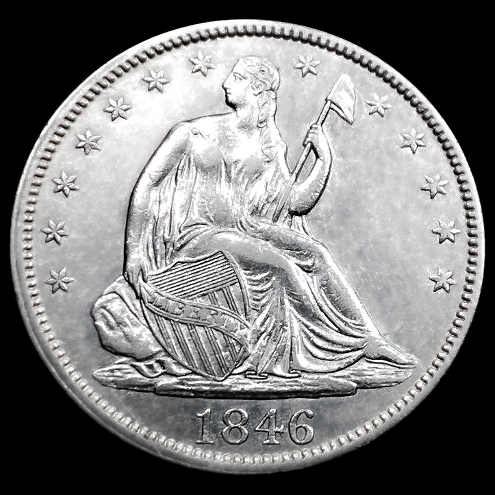 1846 Seated Liberty Half Dollar (1 of 2)