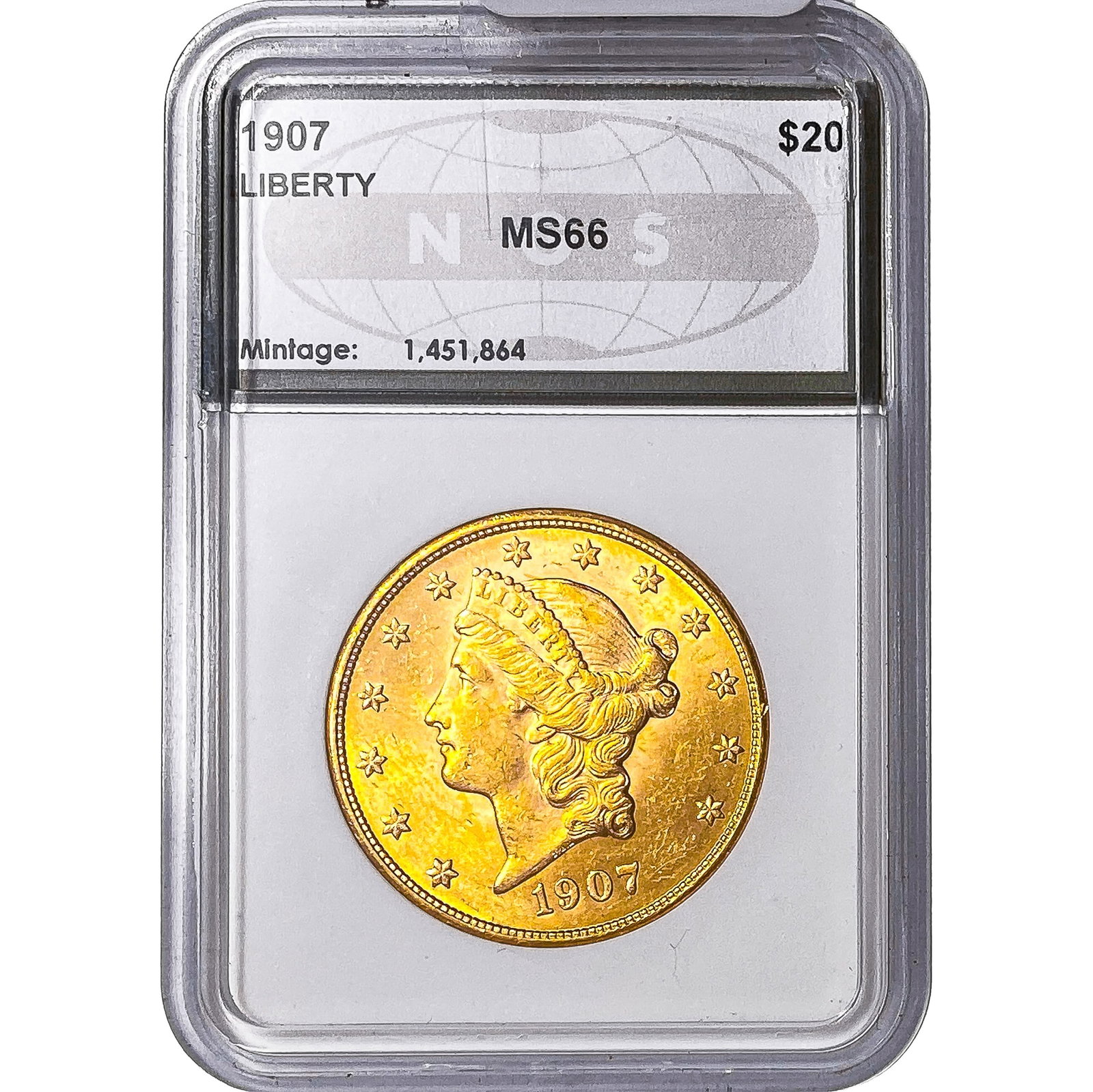 1907 $20 Gold Double Eagle NGS MS66 (1 of 2)
