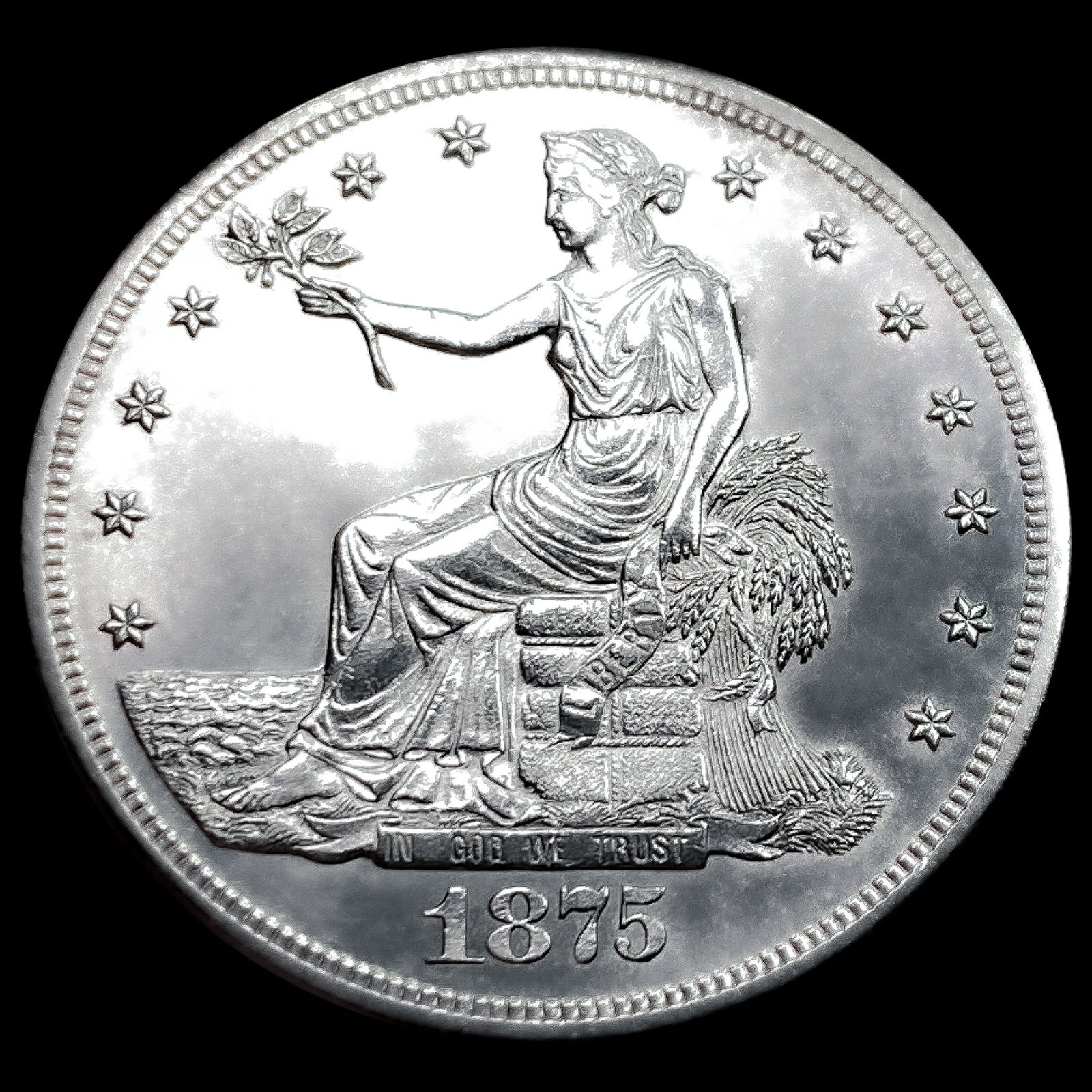 1875-S Silver Trade Dollar (1 of 2)