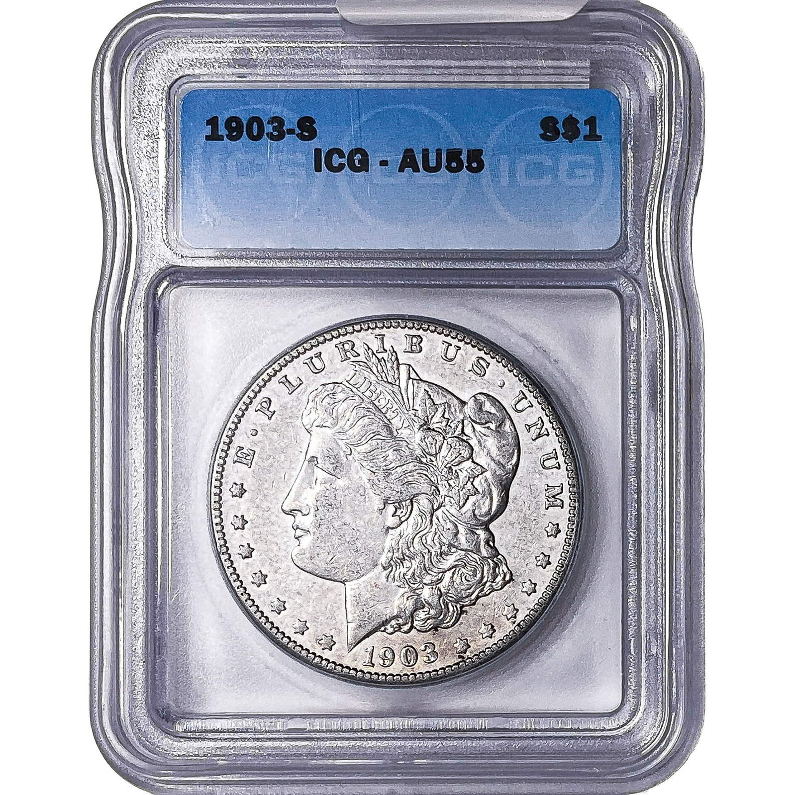 1903-S Morgan Silver Dollar ICG AU55 (1 of 2)