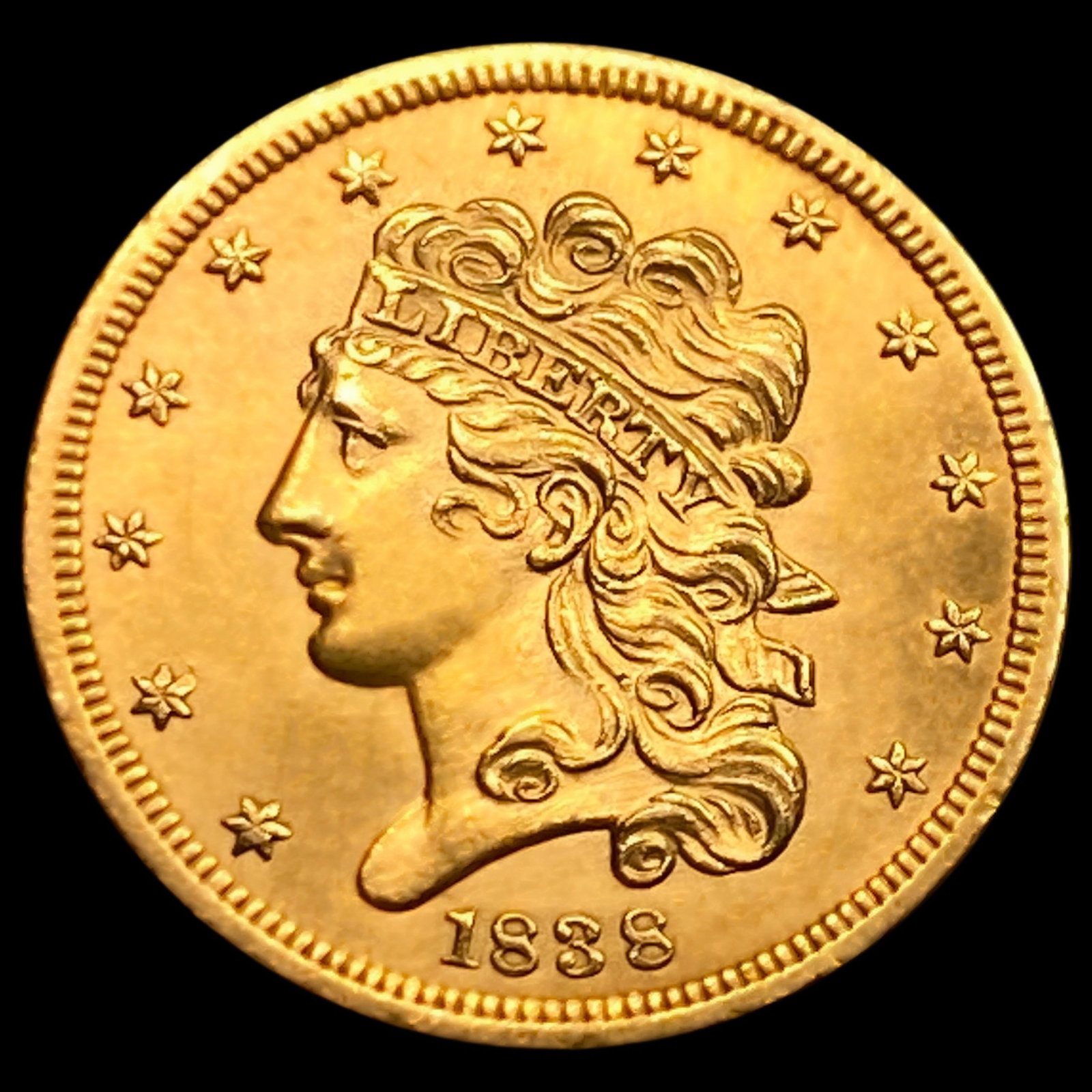 1838 $5 Gold Half Eagle (1 of 2)