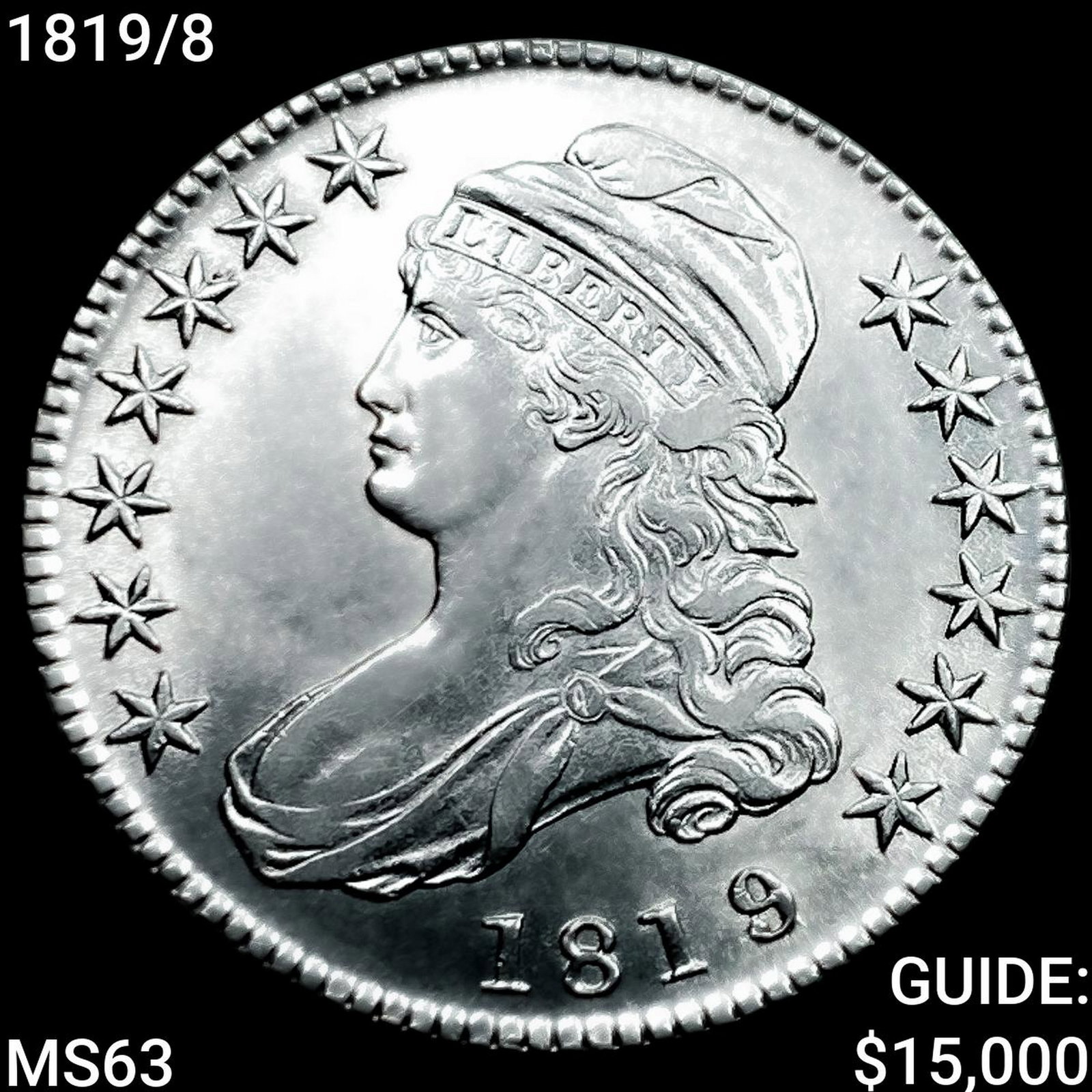 1819/8 Capped Bust Half Dollar (1 of 2)