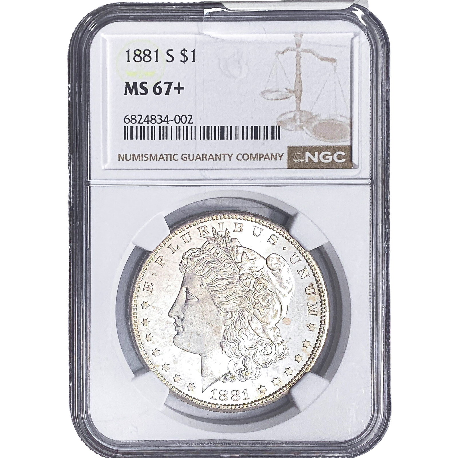 1881-S Morgan Silver Dollar NGC MS67+ (1 of 2)