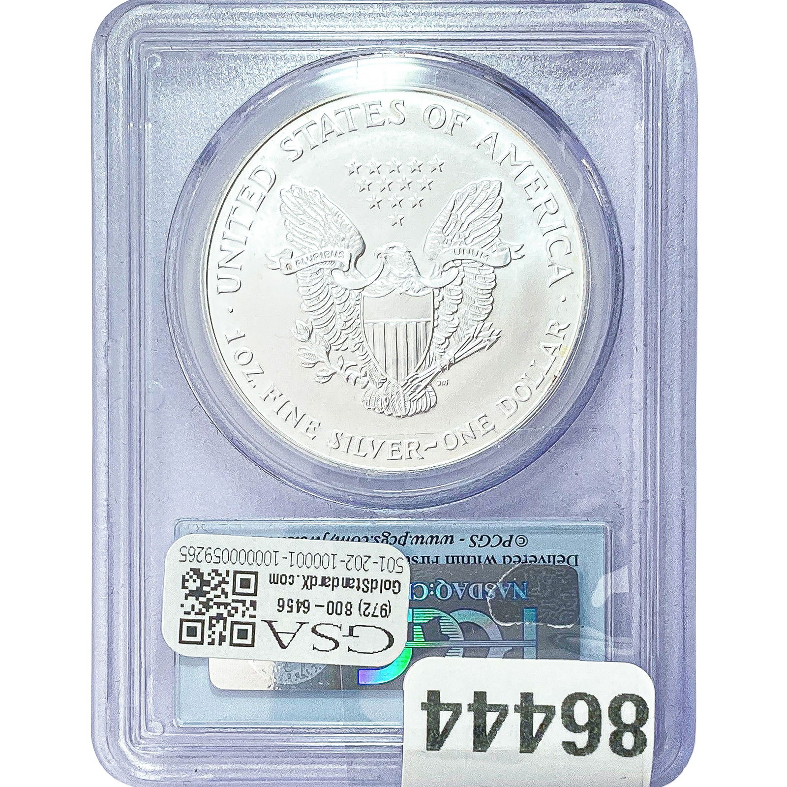 1999 Silver Eagle PCGS MS69 - 2