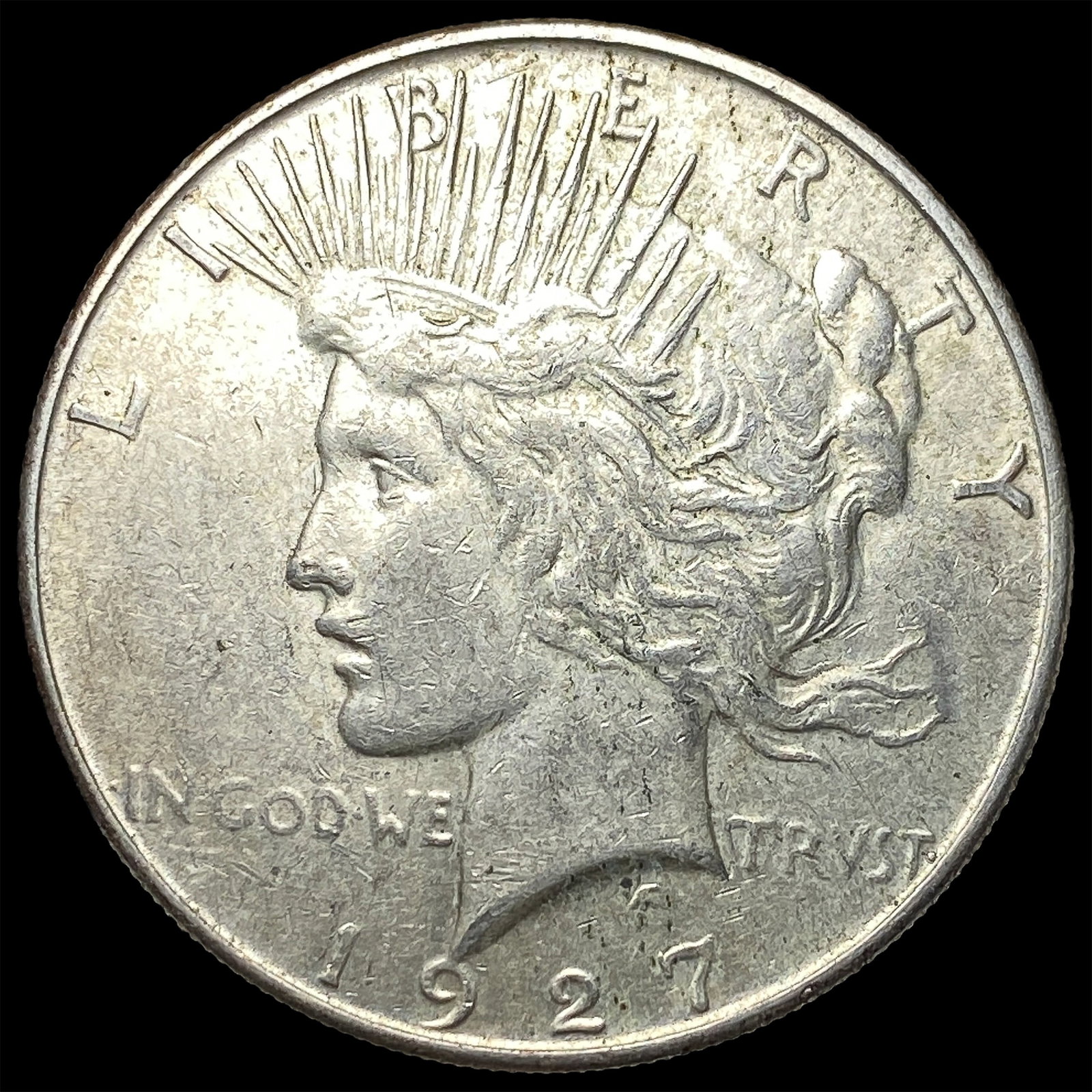 1927 Peace Silver Dollar CLOSELY UNCIRCULATED: 1927 Peace Silver Dollar CLOSELY UNCIRCULATED