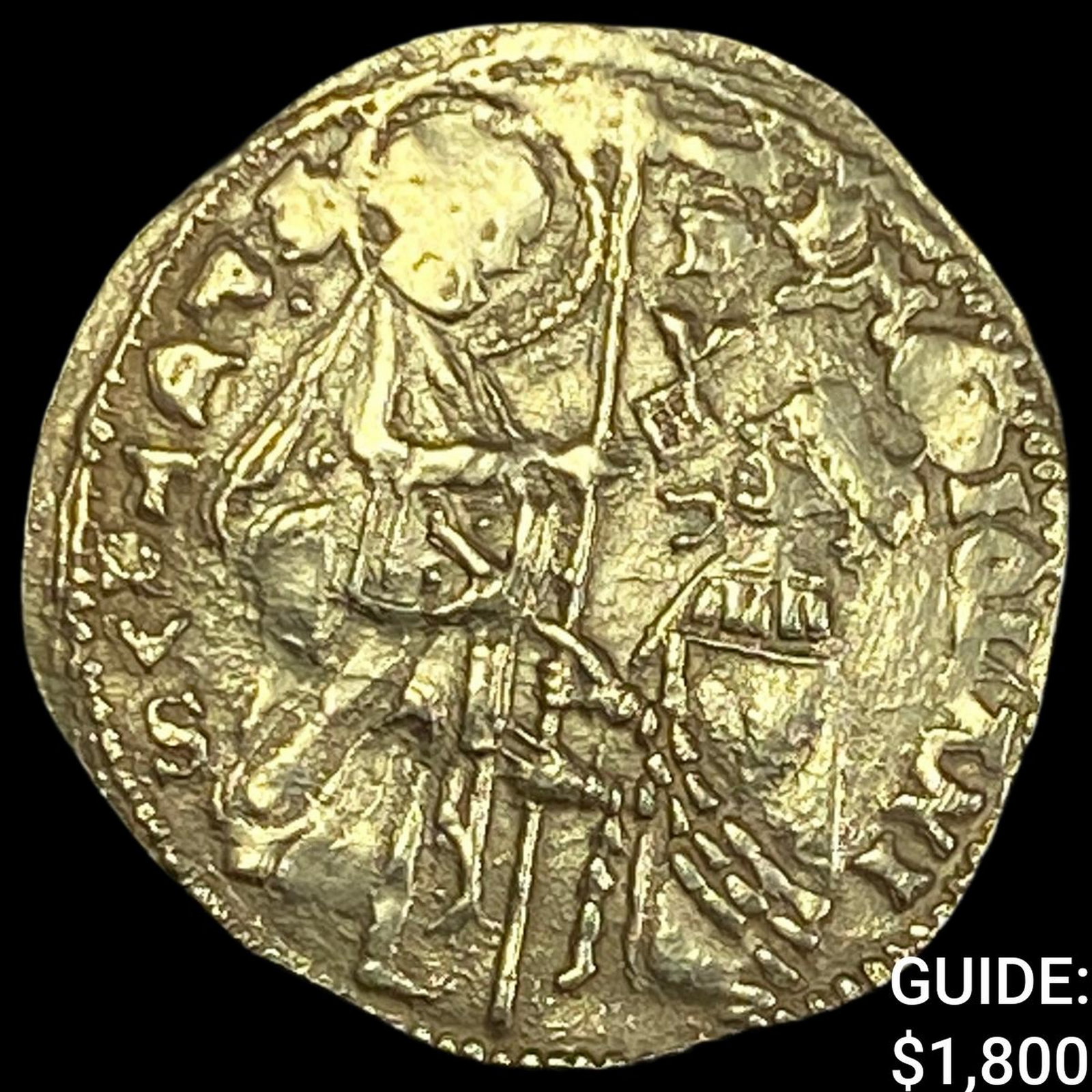Chios (Milan Controlled) Philip 1421-1426 Gold Zecchino CLOSELY UNCIRCULATED: Chios (Milan Controlled) Philip 1421-1426 Gold Zecchino CLOSELY UNCIRCULATED
