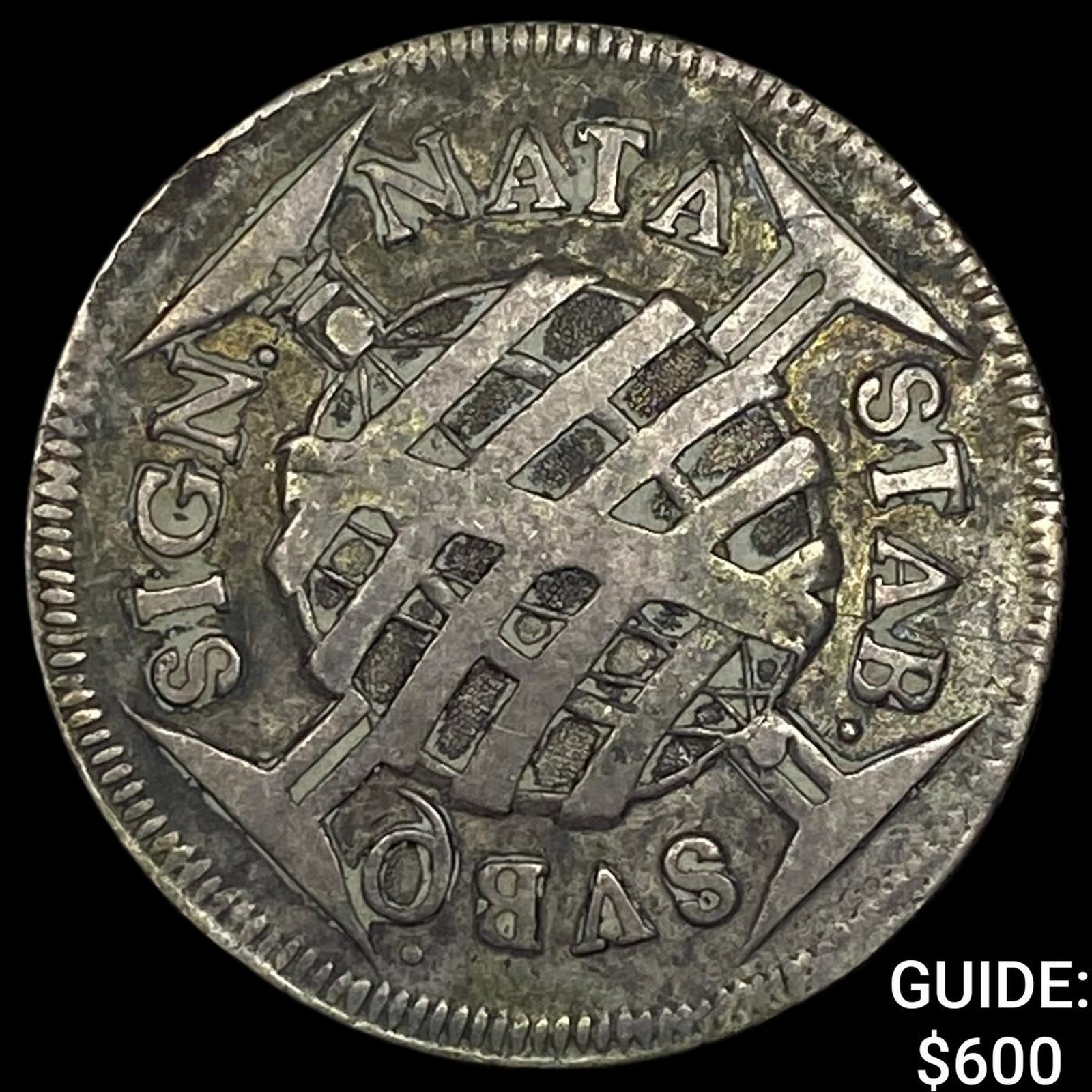 1696 Brazil Silver 640 Reis CLOSELY UNCIRCULATED (1 of 2)