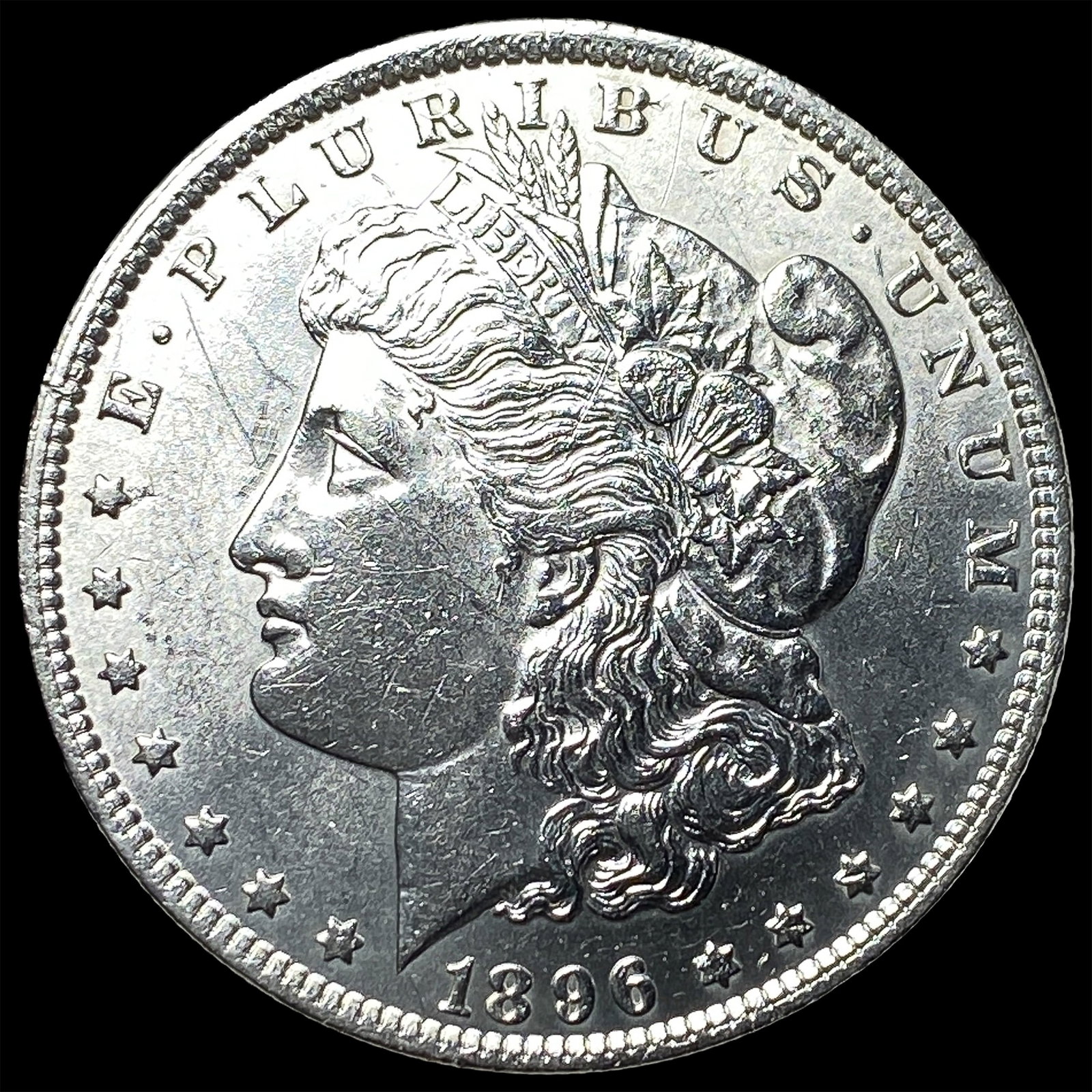 1896 Morgan Silver Dollar CLOSELY UNCIRCULATED: 1896 Morgan Silver Dollar CLOSELY UNCIRCULATED